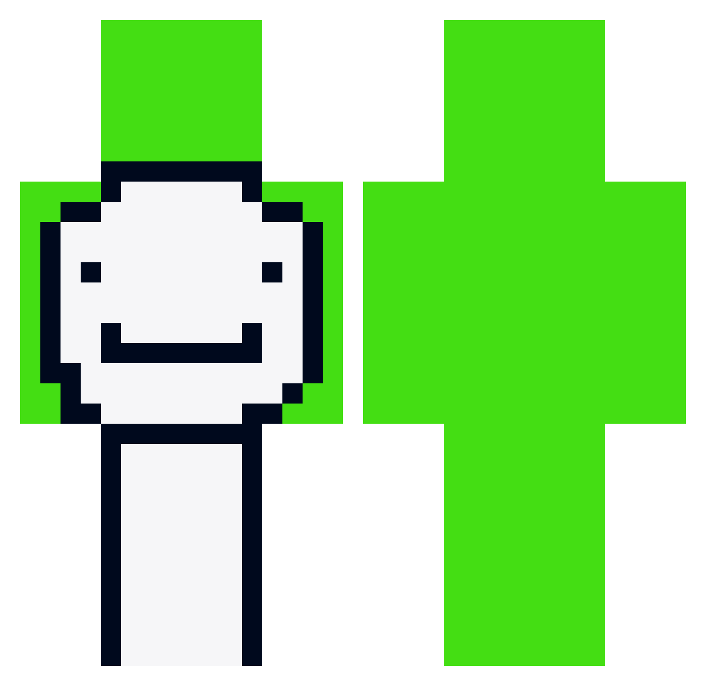 wizcxnty Minecraft skin, front and back view