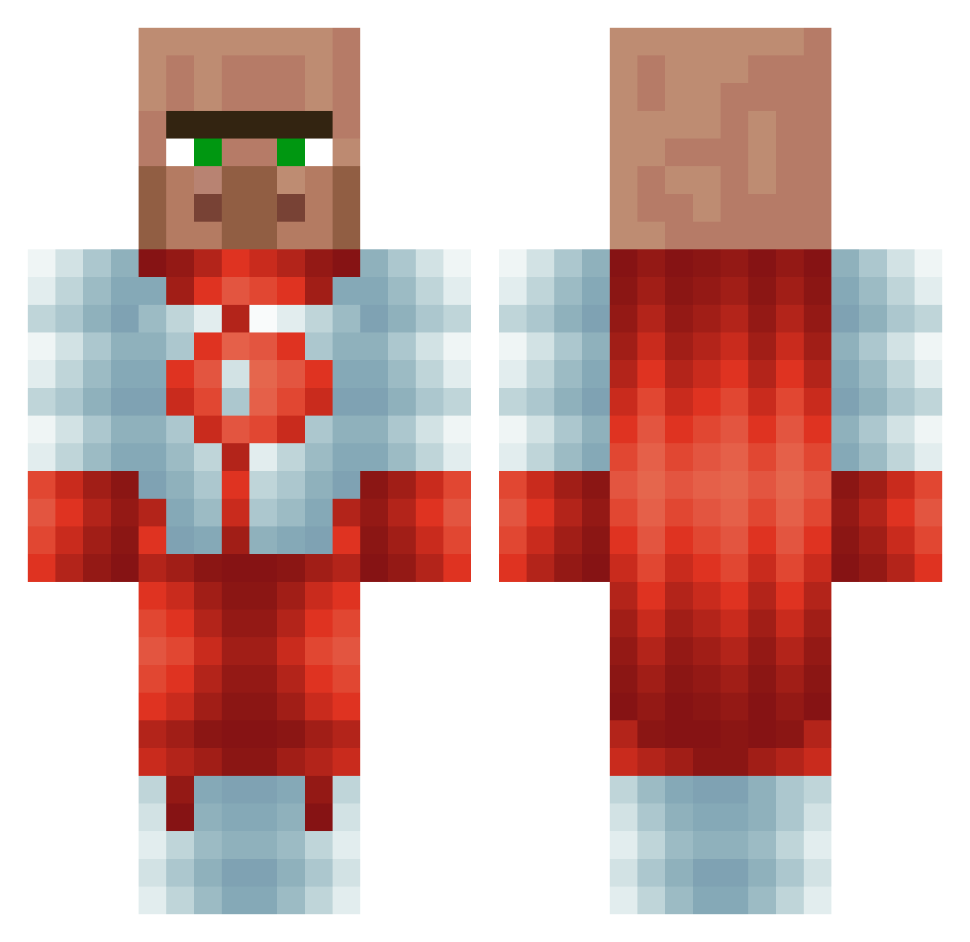 Clippers5447 Minecraft skin, front and back view