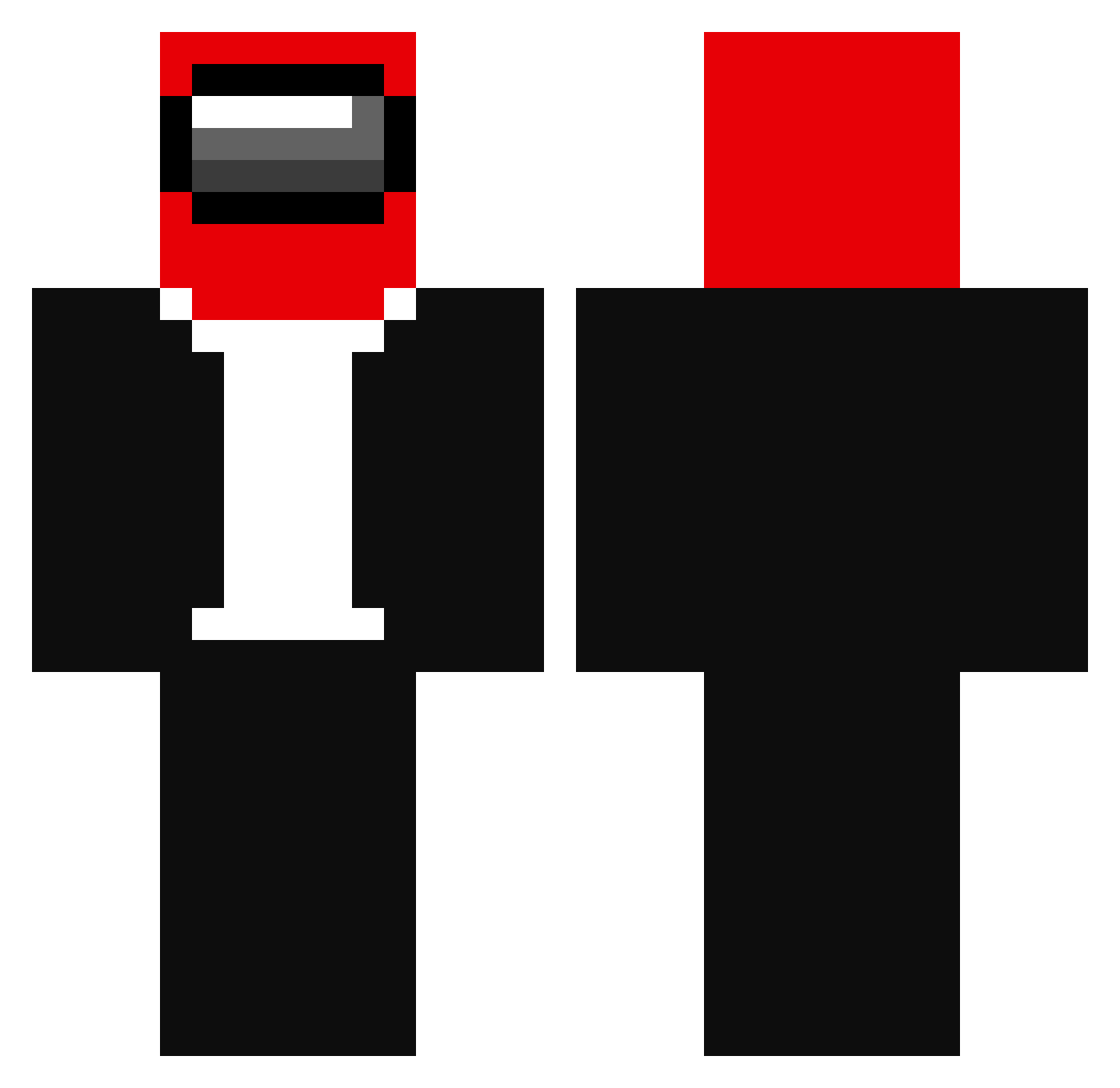 xKingSlip Minecraft skin, front and back view