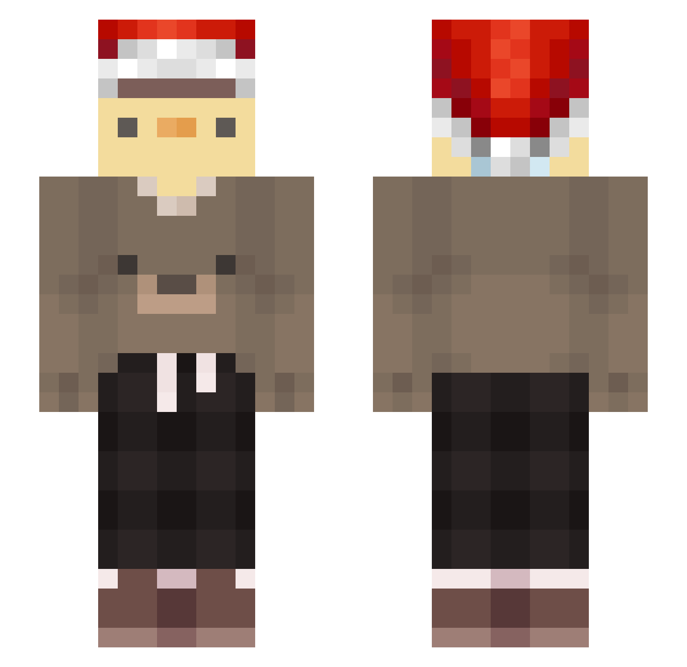 R1ddlerldn Minecraft skin, front and back view