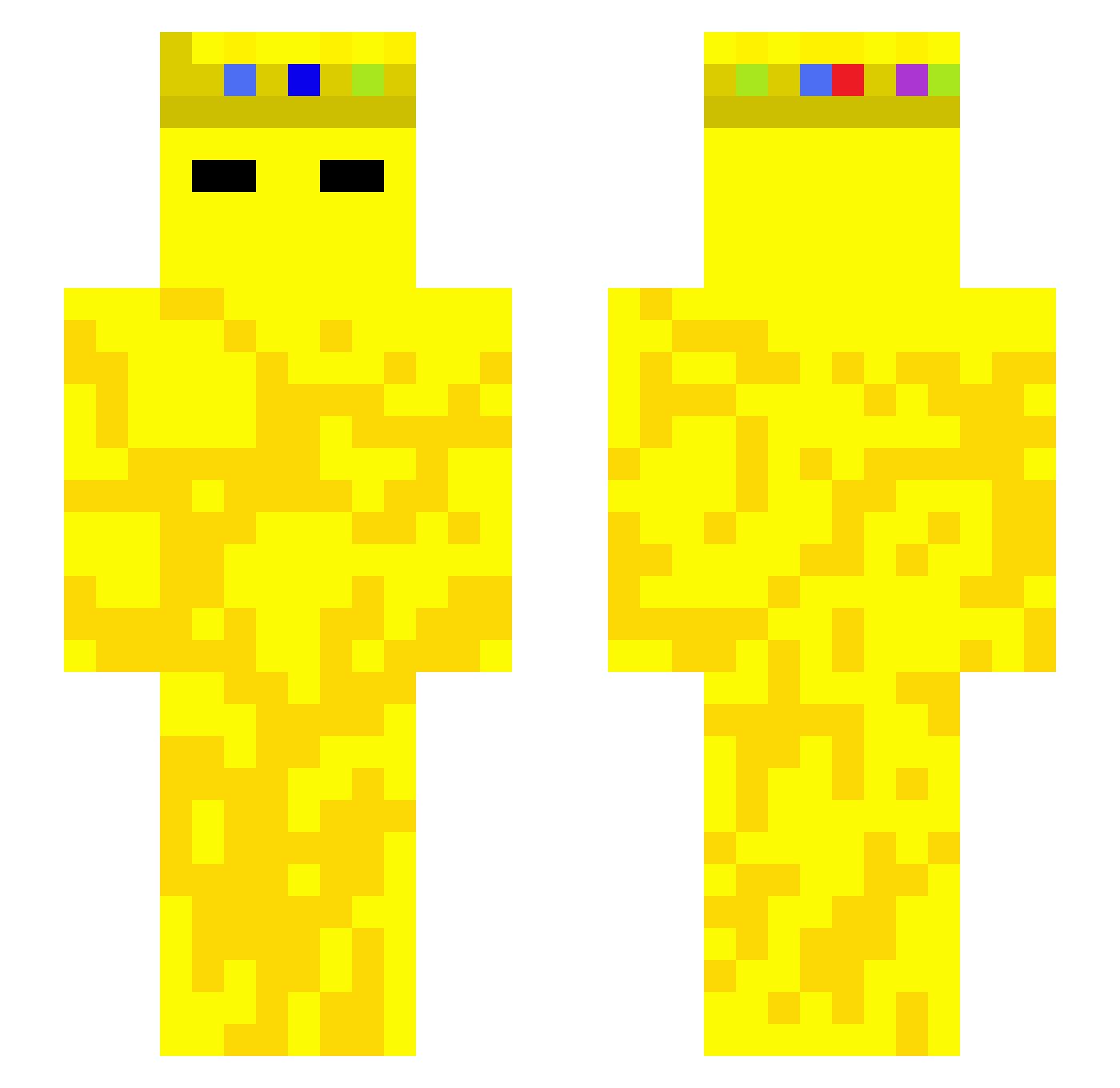 VuckoGangv Minecraft skin, front and back view