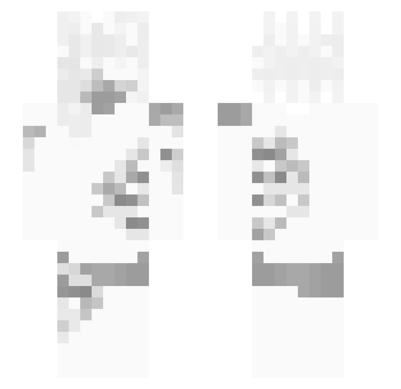 the1withthefood Minecraft skin, front and back view