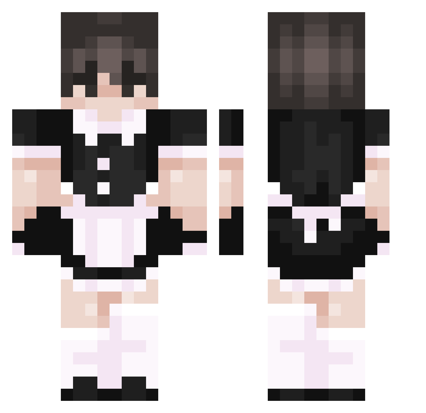 tcmilo Minecraft skin, front and back view