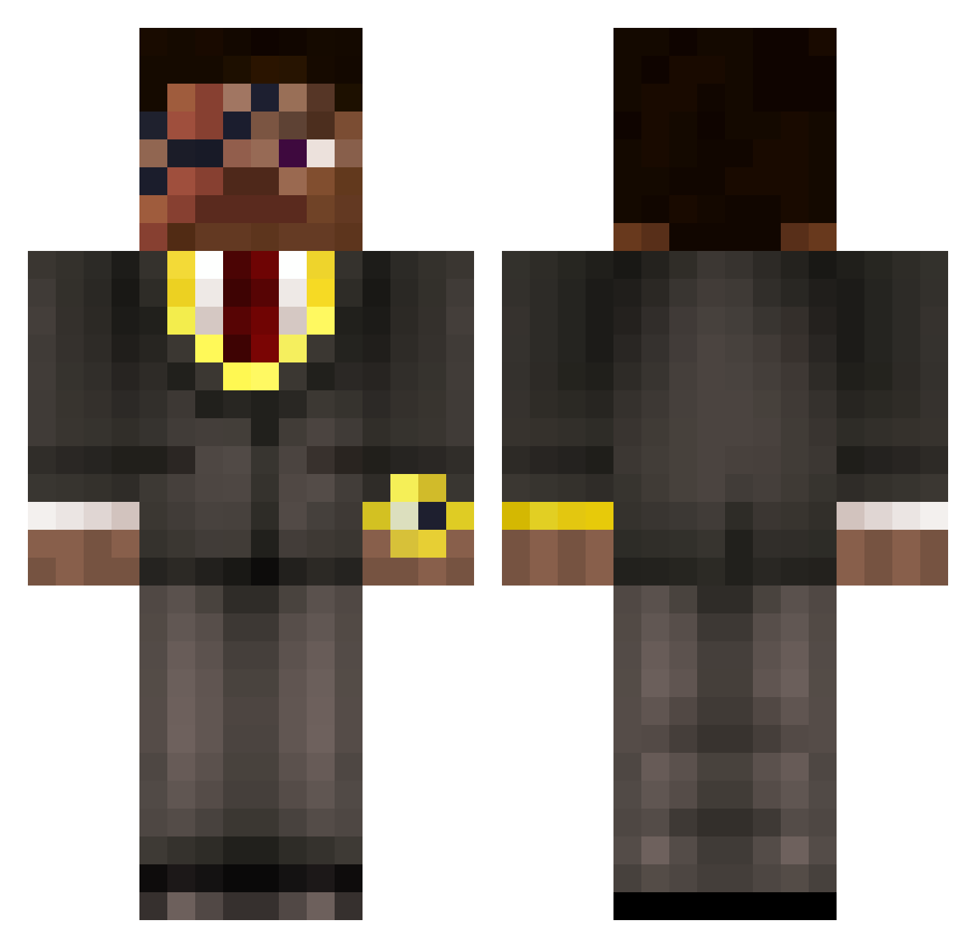 svodnik Minecraft skin, front and back view