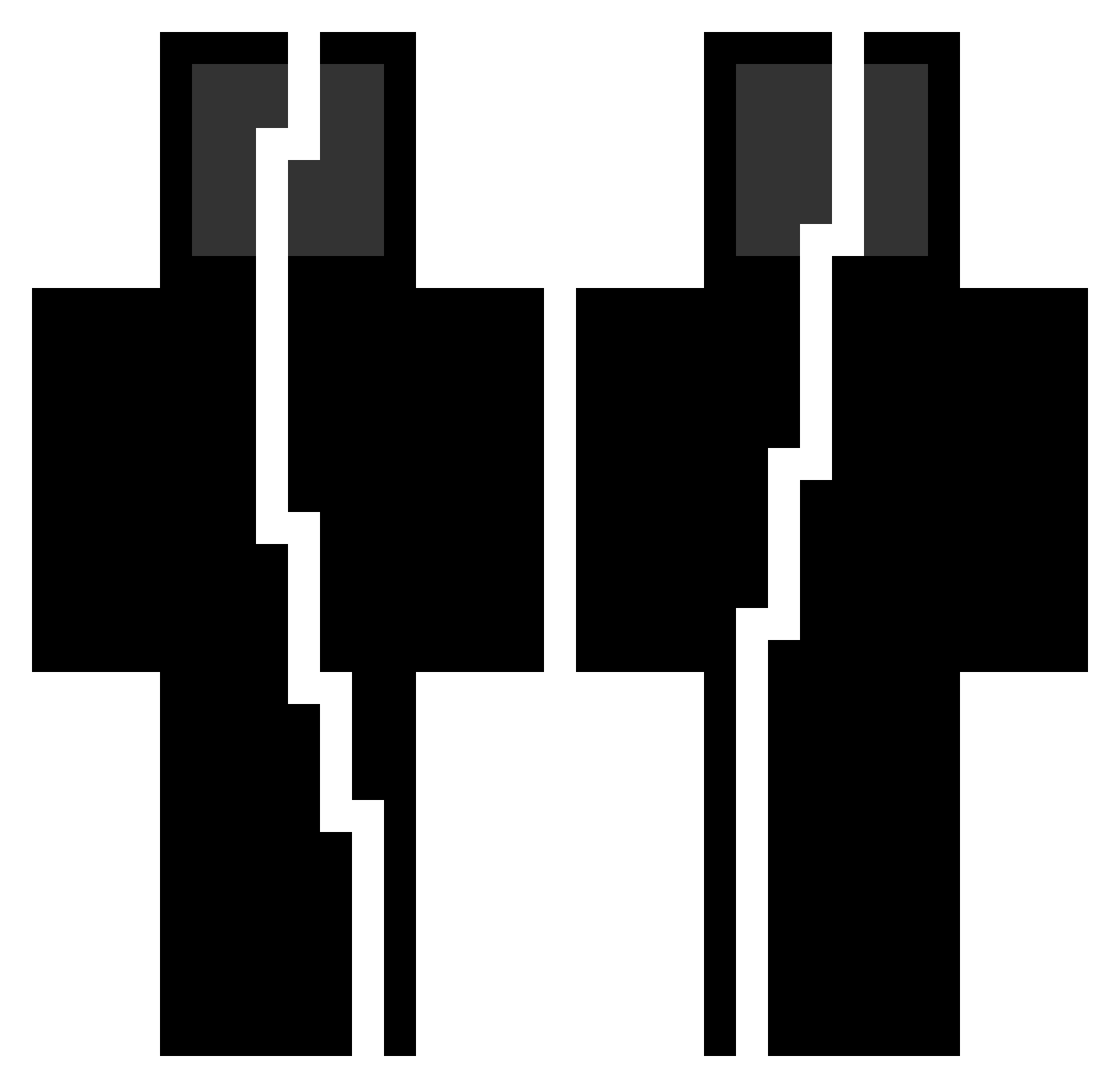 haizen34 Minecraft skin, front and back view