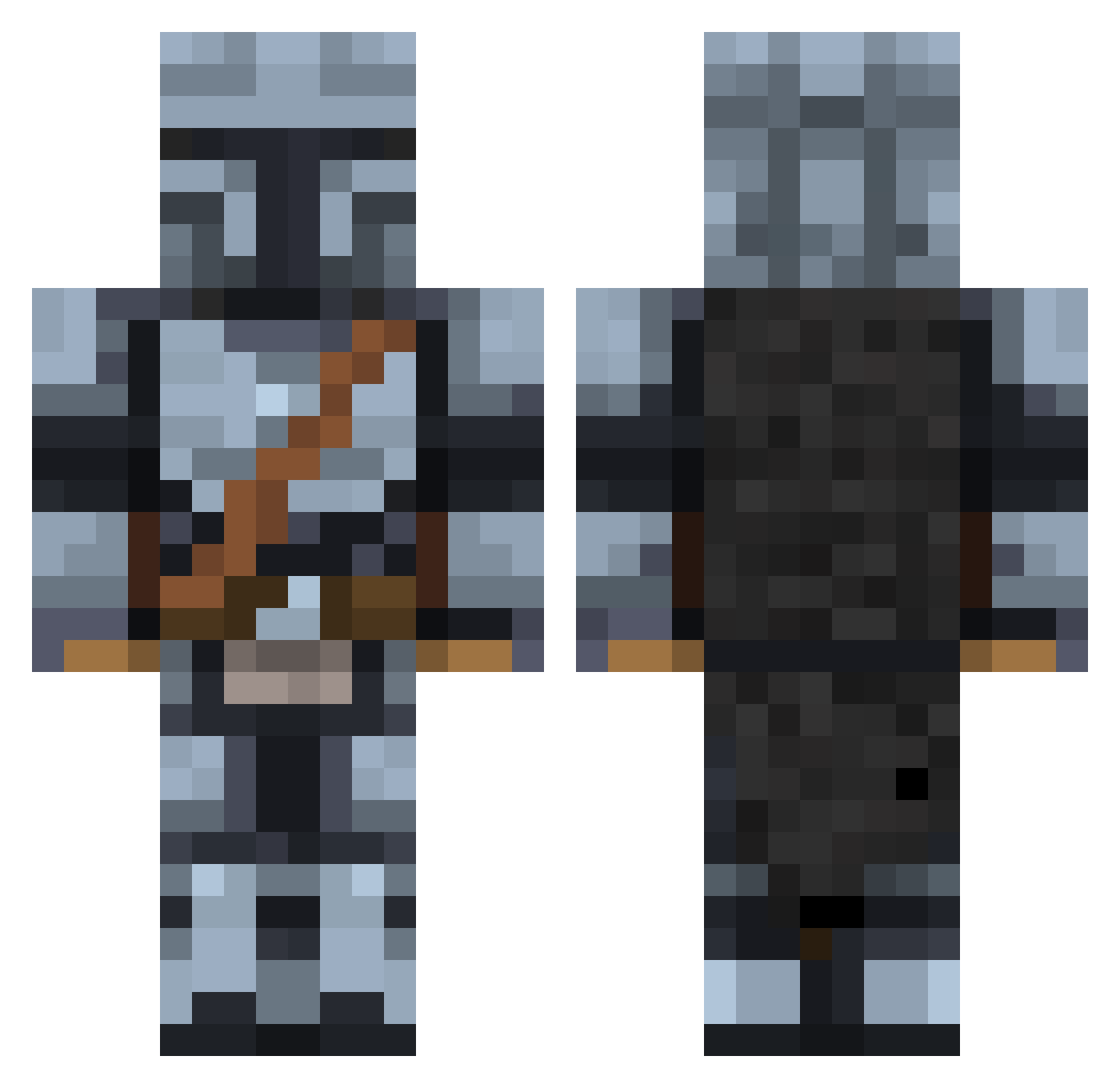 KebapOglu Minecraft skin, front and back view