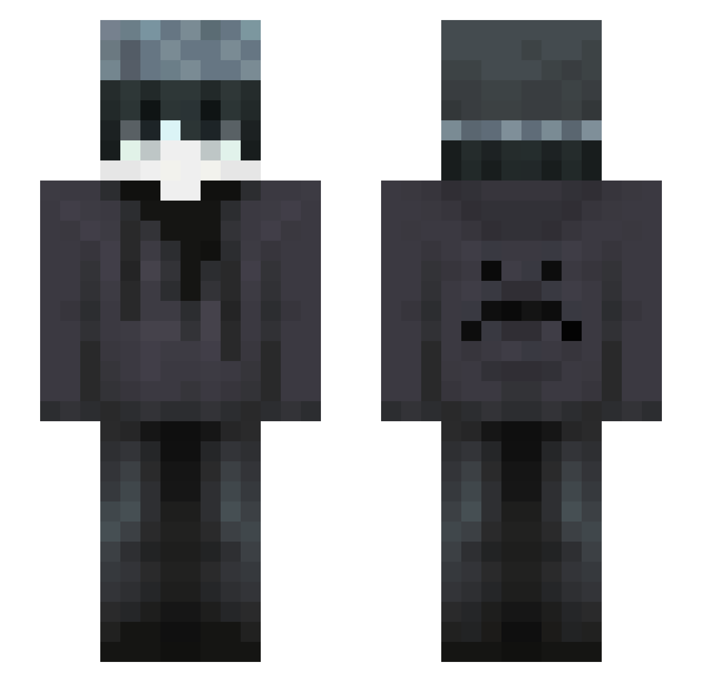 DADUCKBOI Minecraft skin, front and back view