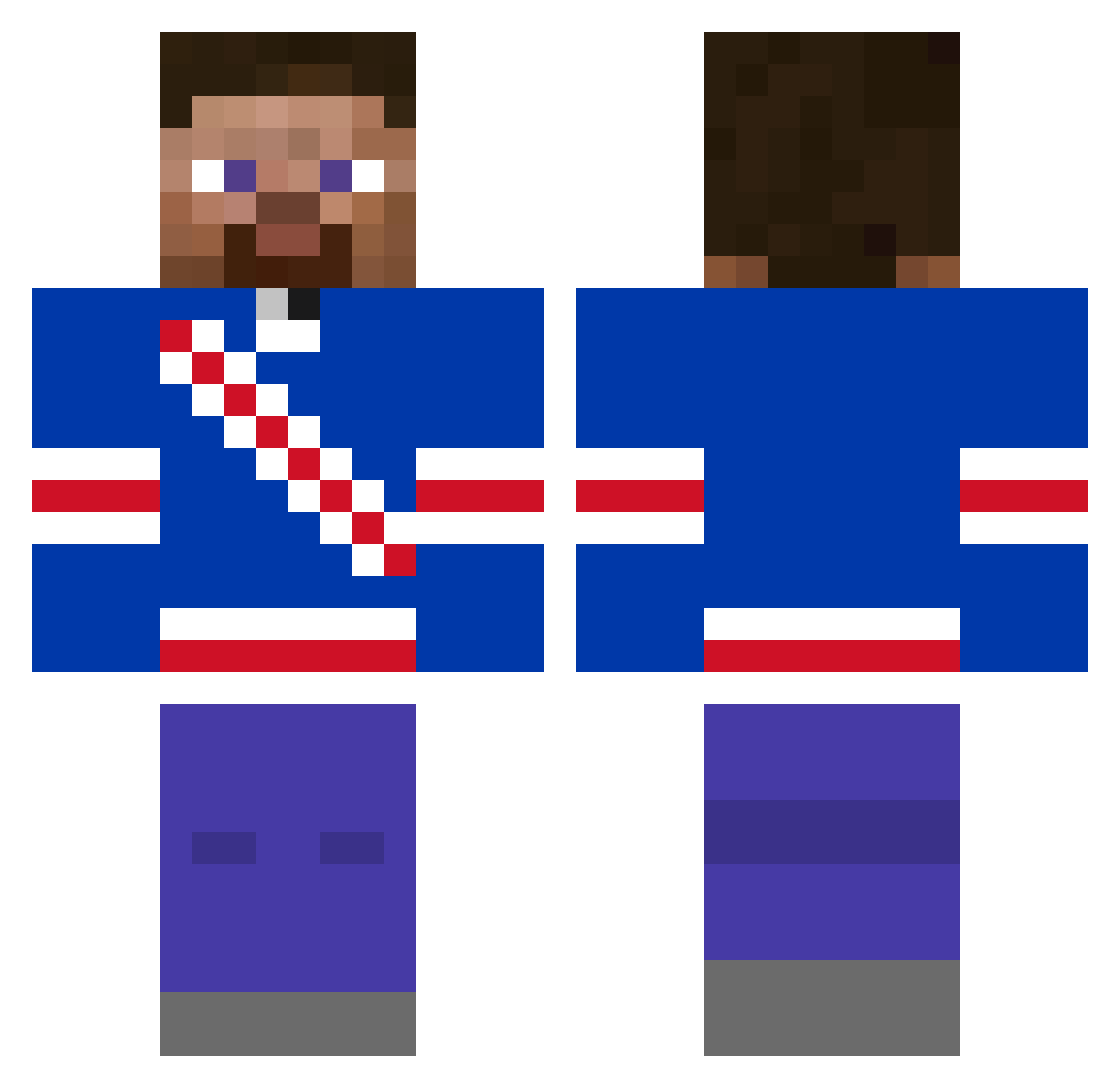 cubeguide - new york rangers Minecraft skin