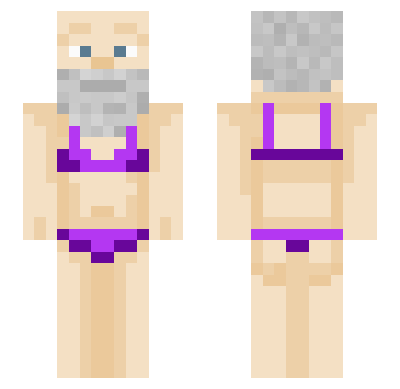 doenerexpress Minecraft skin, front and back view