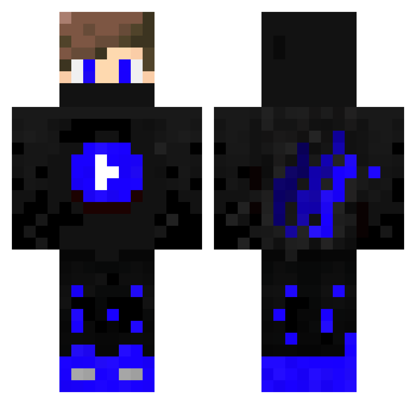 x_zedane_x Minecraft skin, front and back view