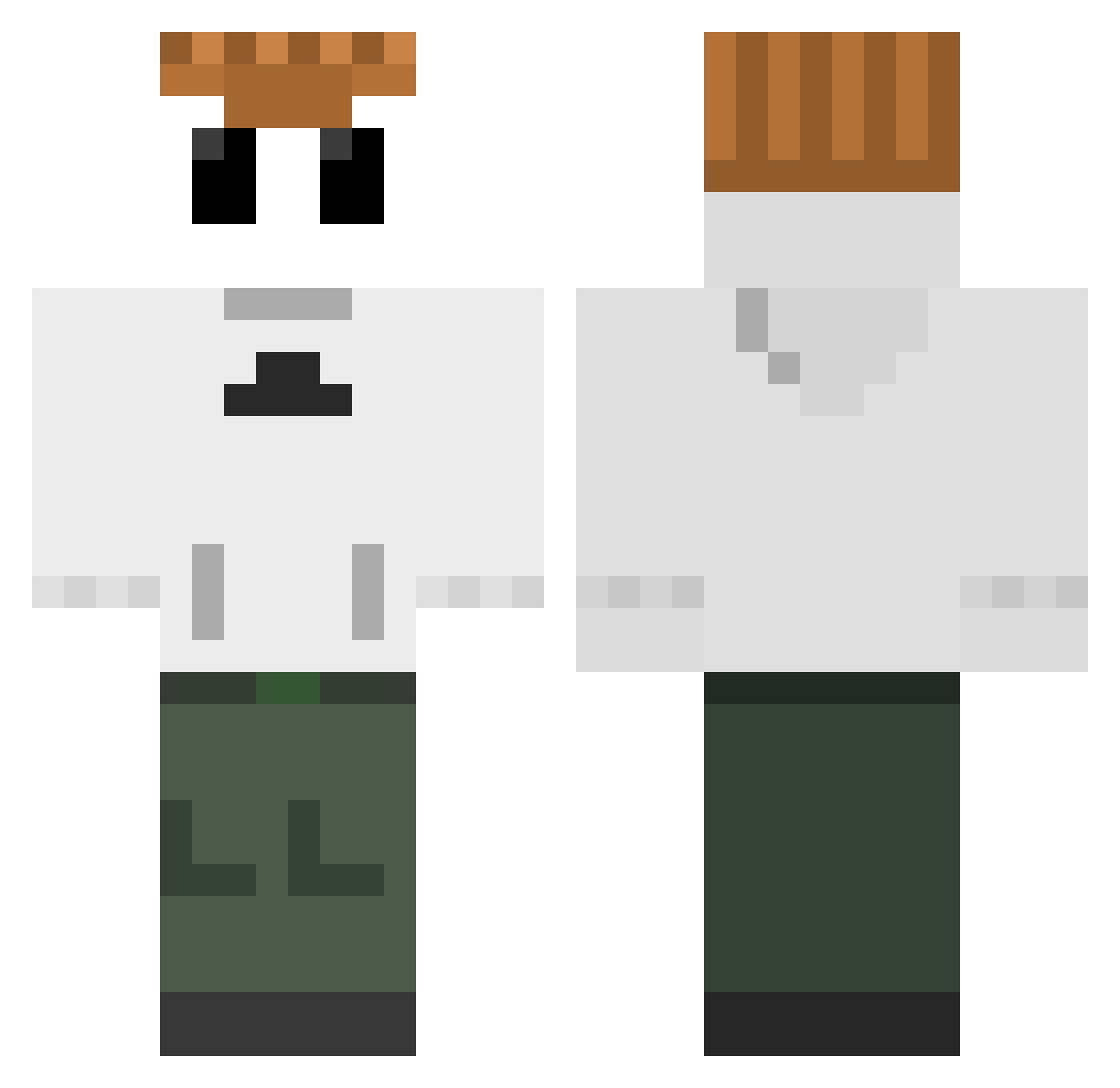 delol_pl Minecraft skin, front and back view