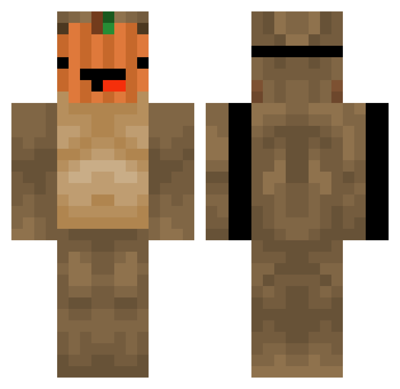 bestneo Minecraft skin, front and back view
