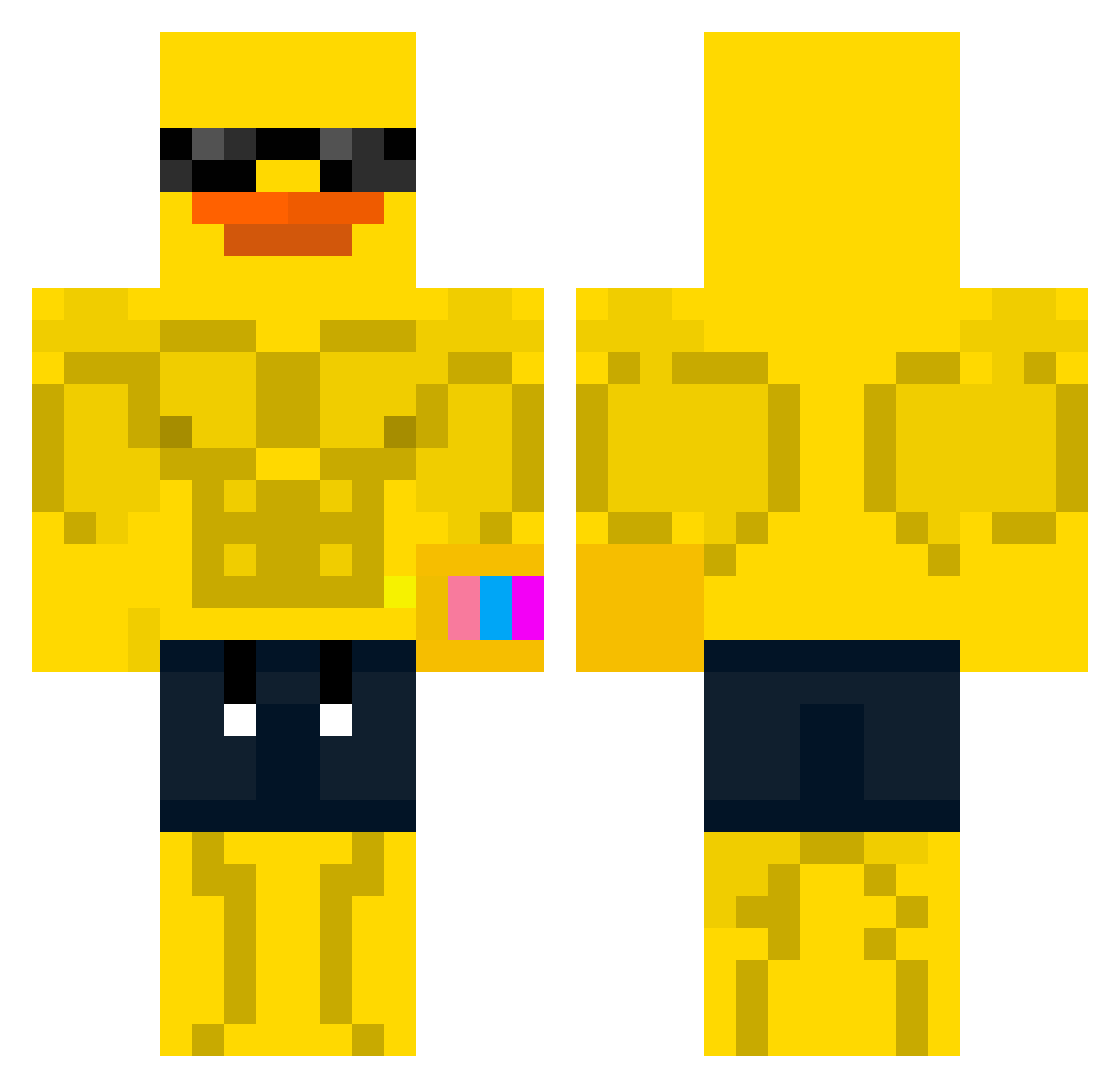 tuna_seckin Minecraft skin, front and back view