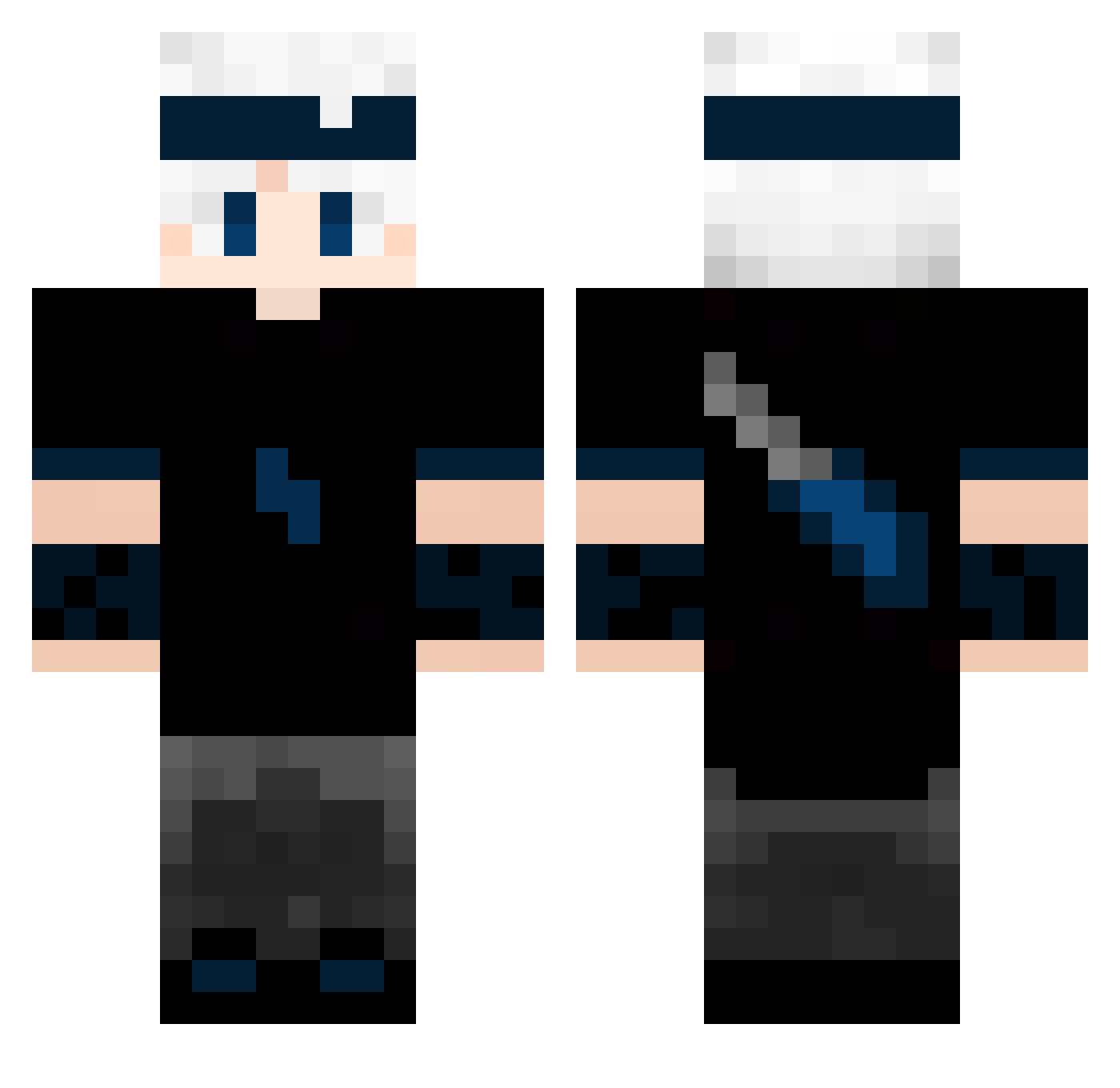 VsxTheBest Minecraft skin, front and back view