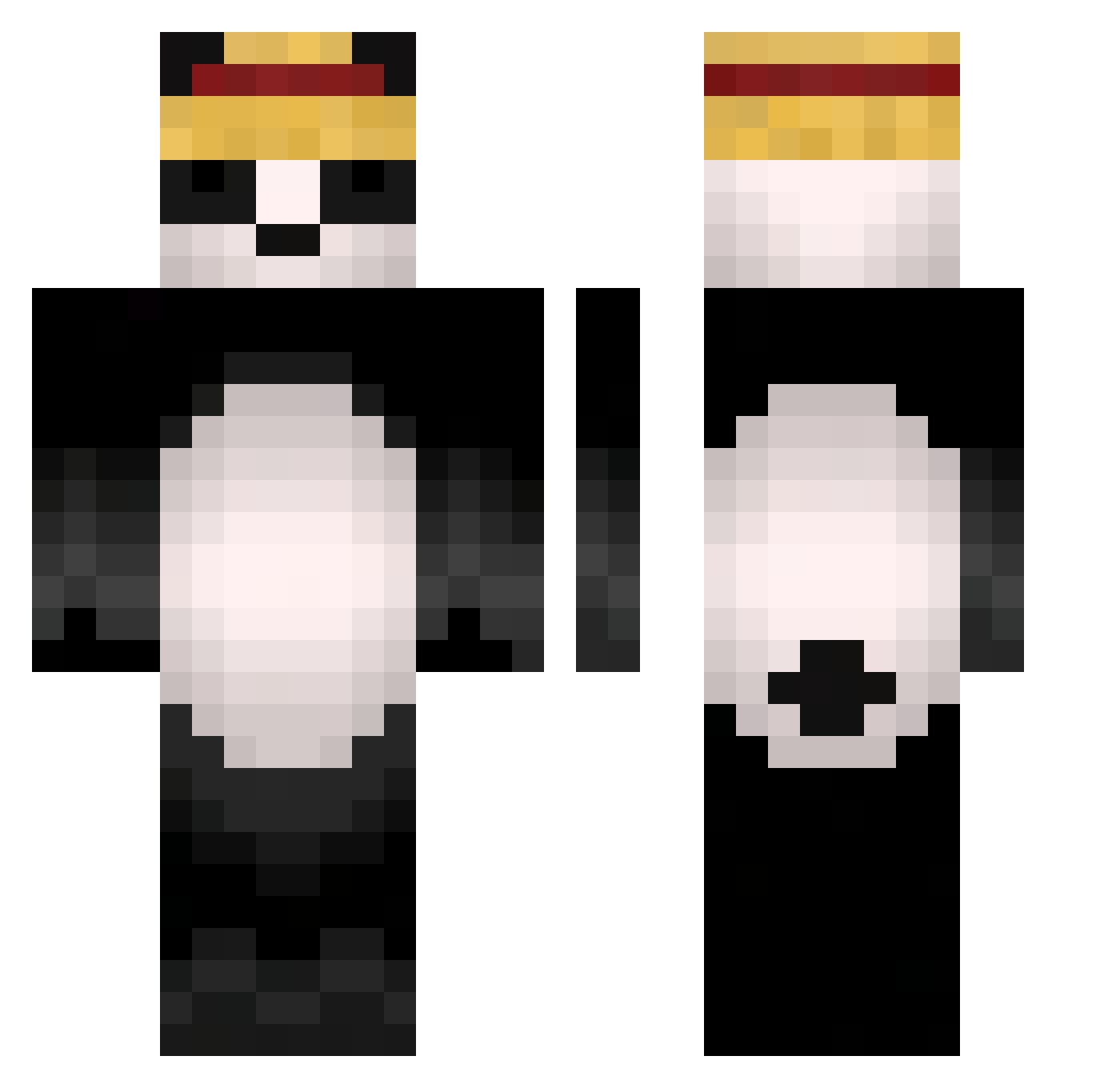 eqd_ Minecraft skin, front and back view