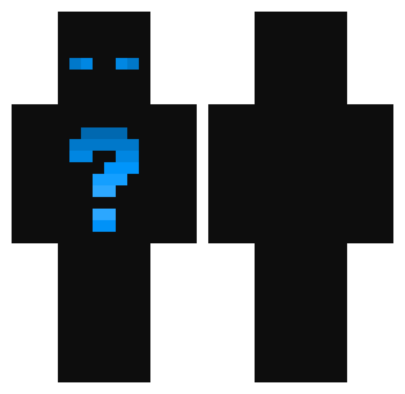 MCMB123 Minecraft skin, front and back view