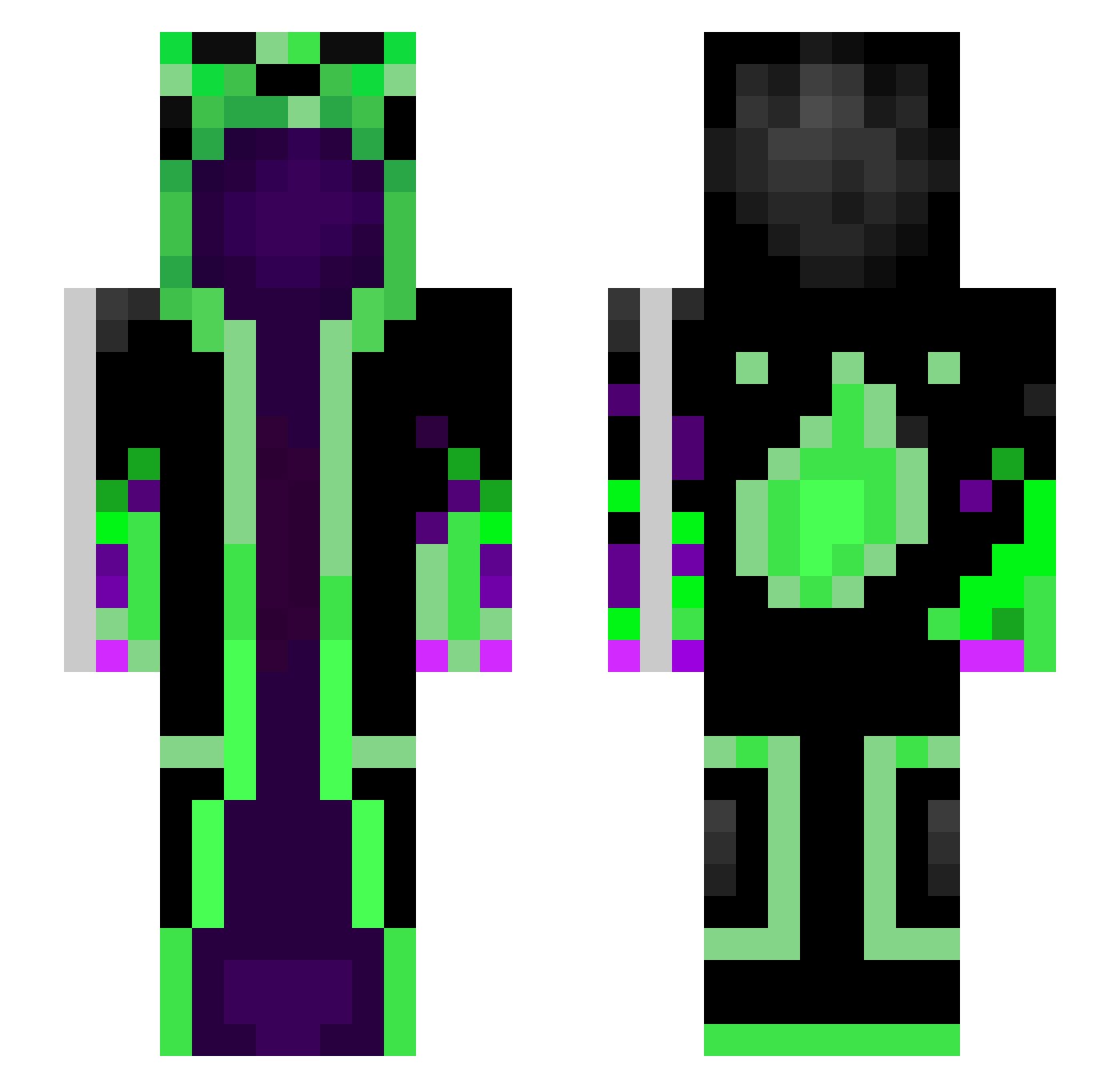 munti1 Minecraft skin, front and back view