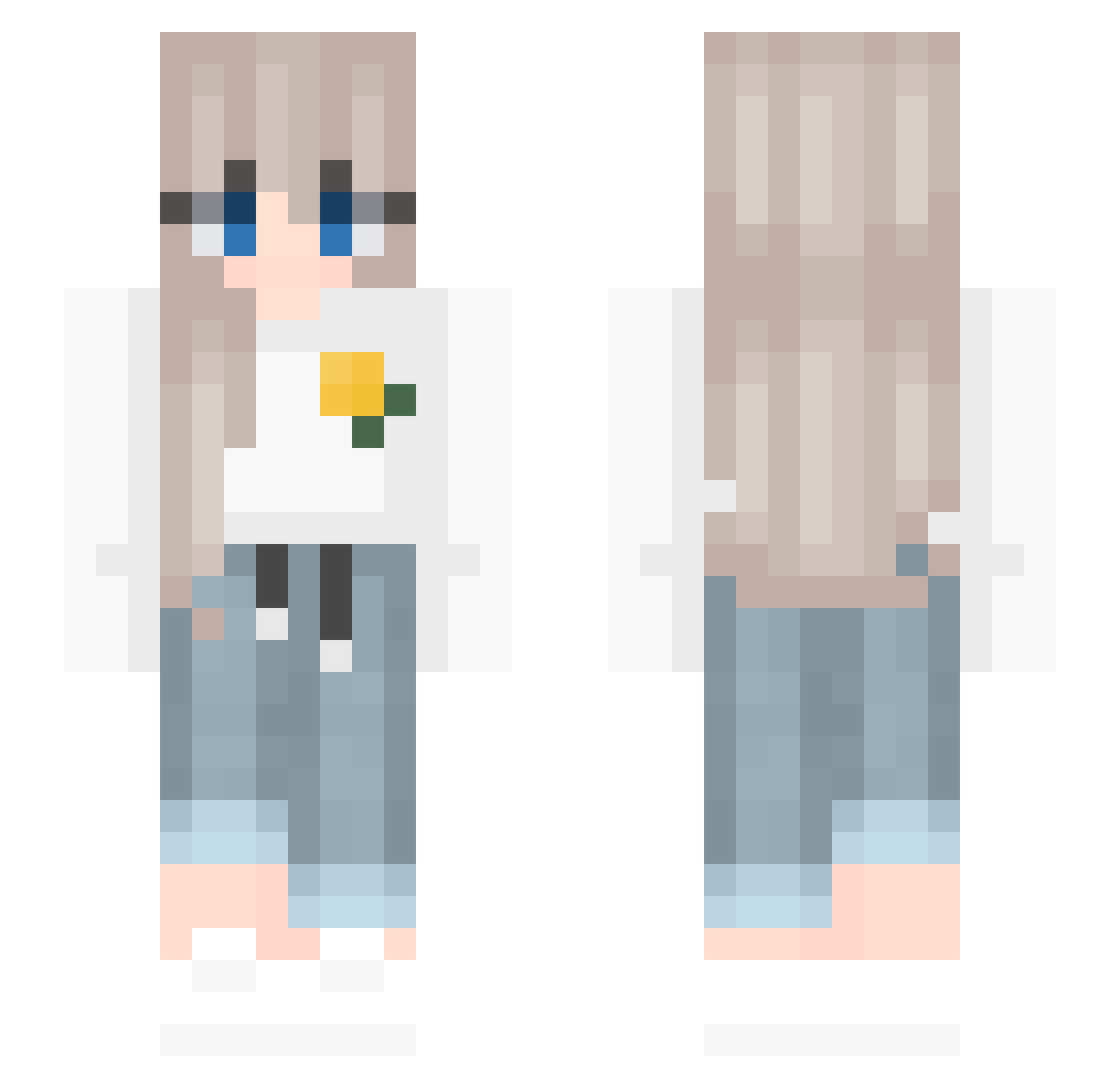 Lemmmonn Minecraft skin, front and back view