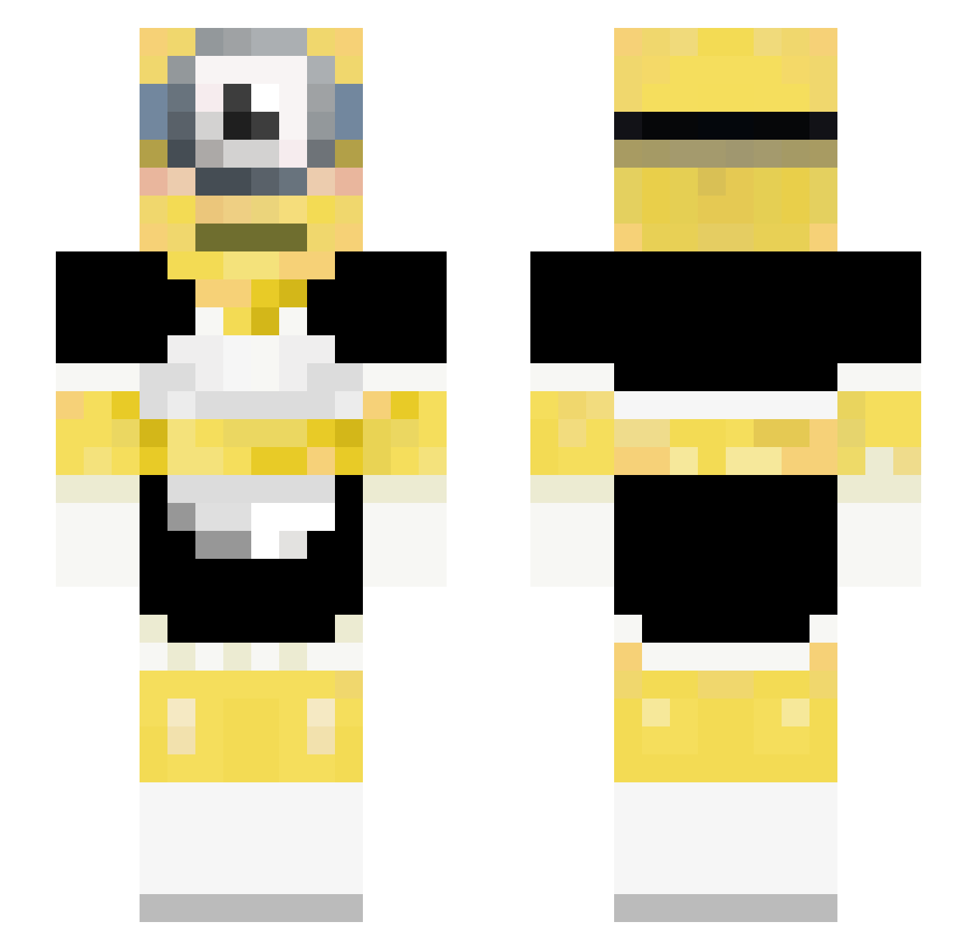 oogaboogur Minecraft skin, front and back view