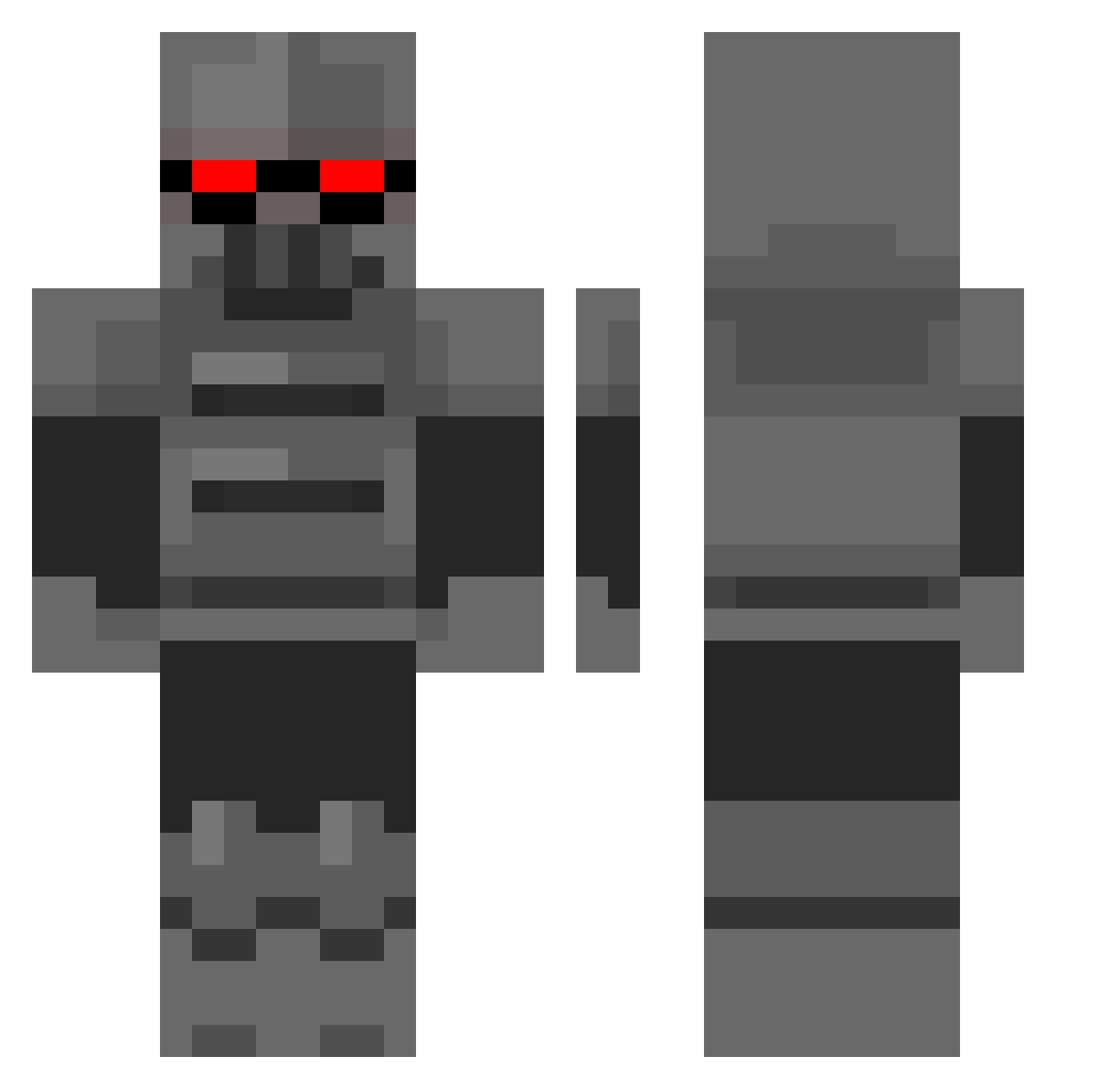 Some_simp_legend Minecraft skin, front and back view