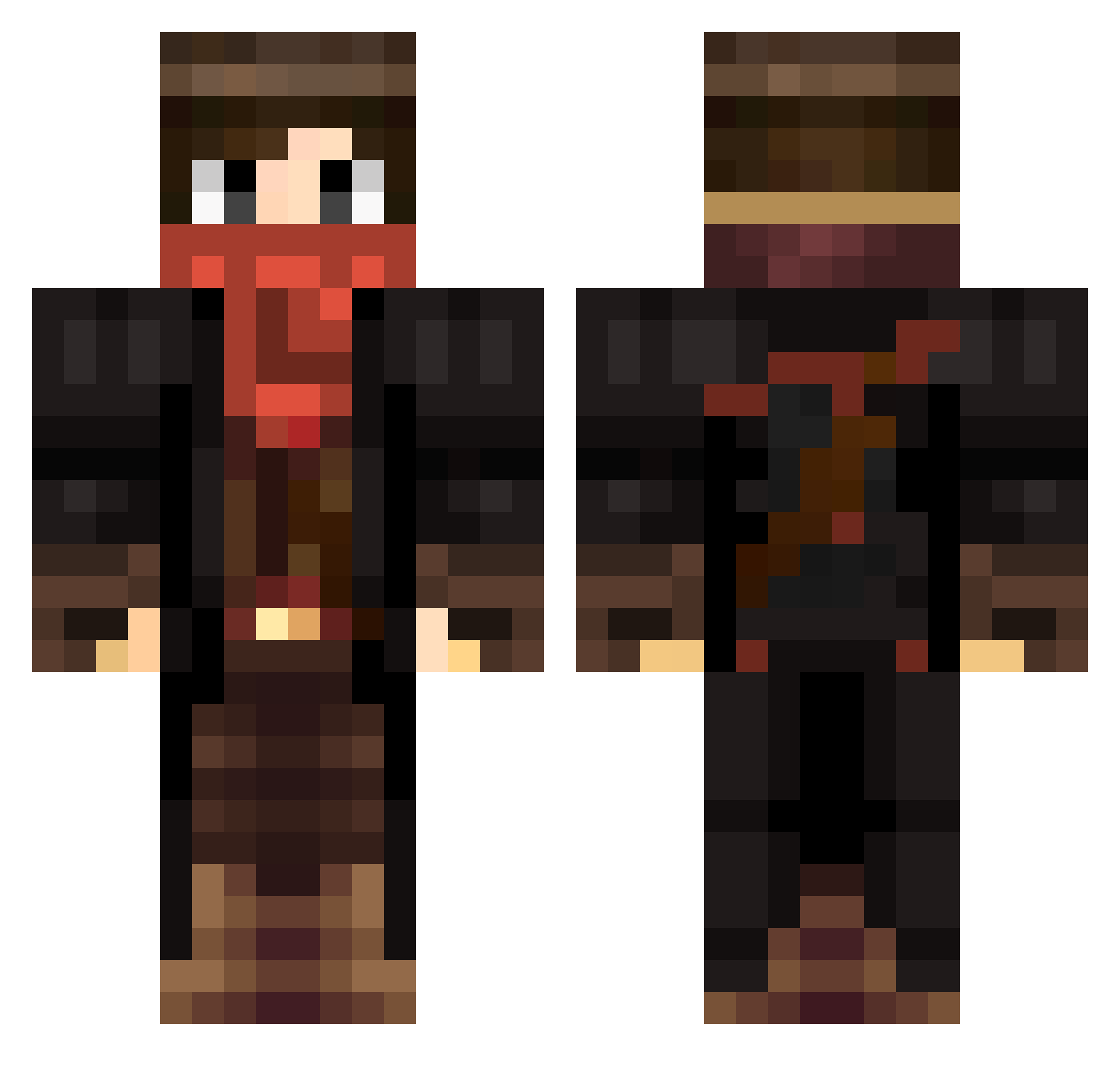 steven4558 Minecraft skin, front and back view