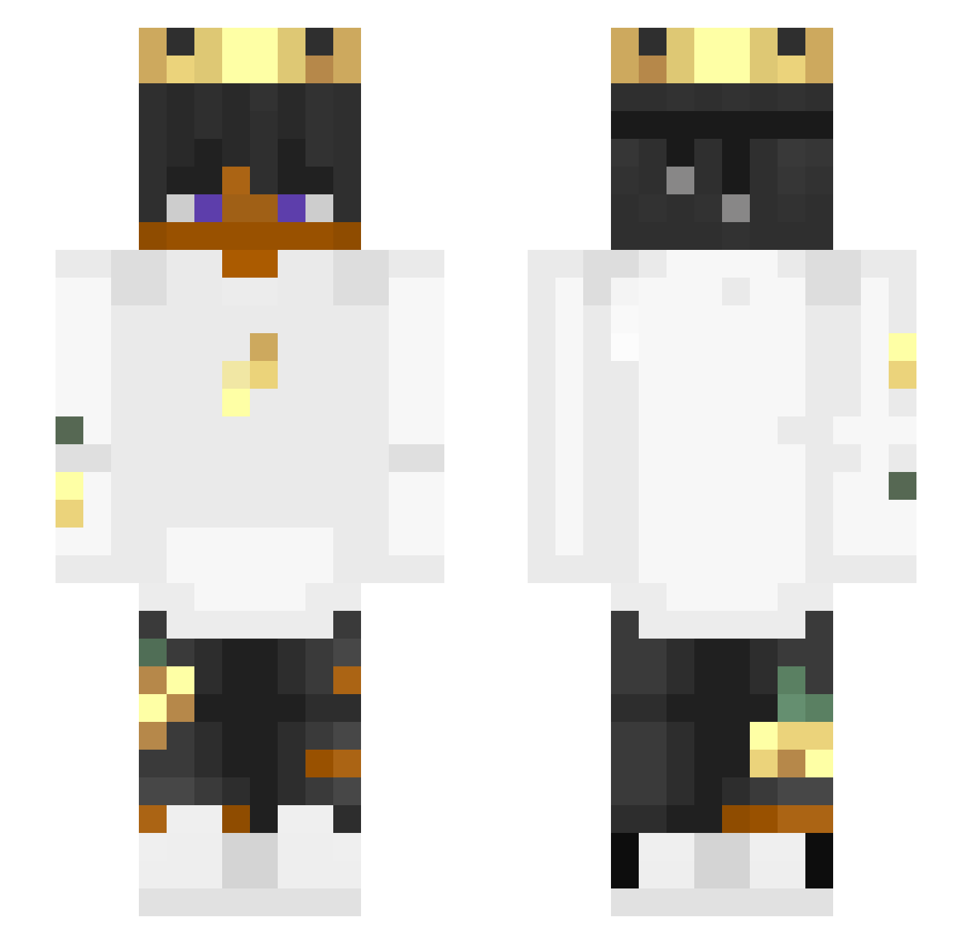 TRU_210 Minecraft skin, front and back view