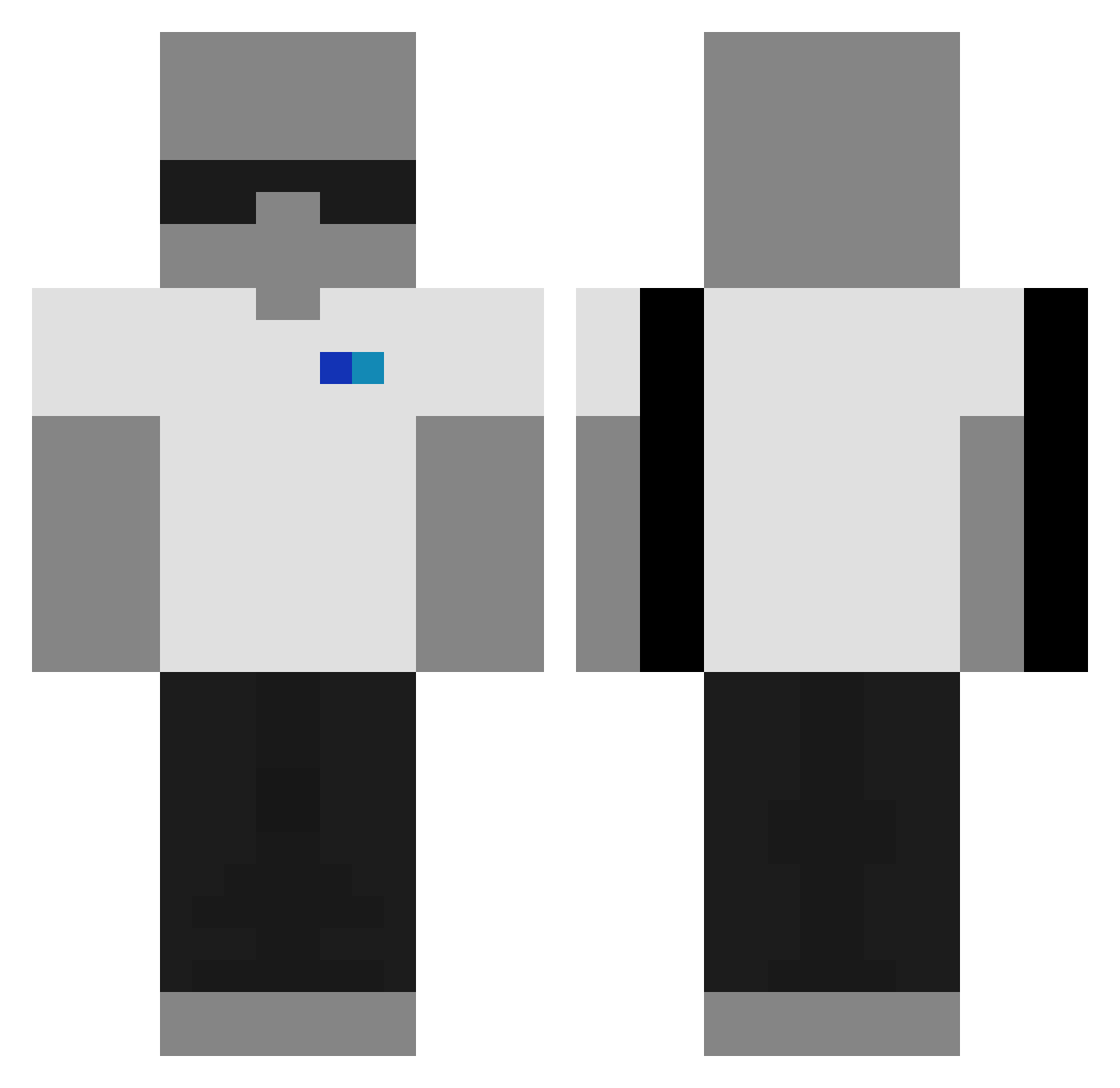 Wschodzik Minecraft skin, front and back view