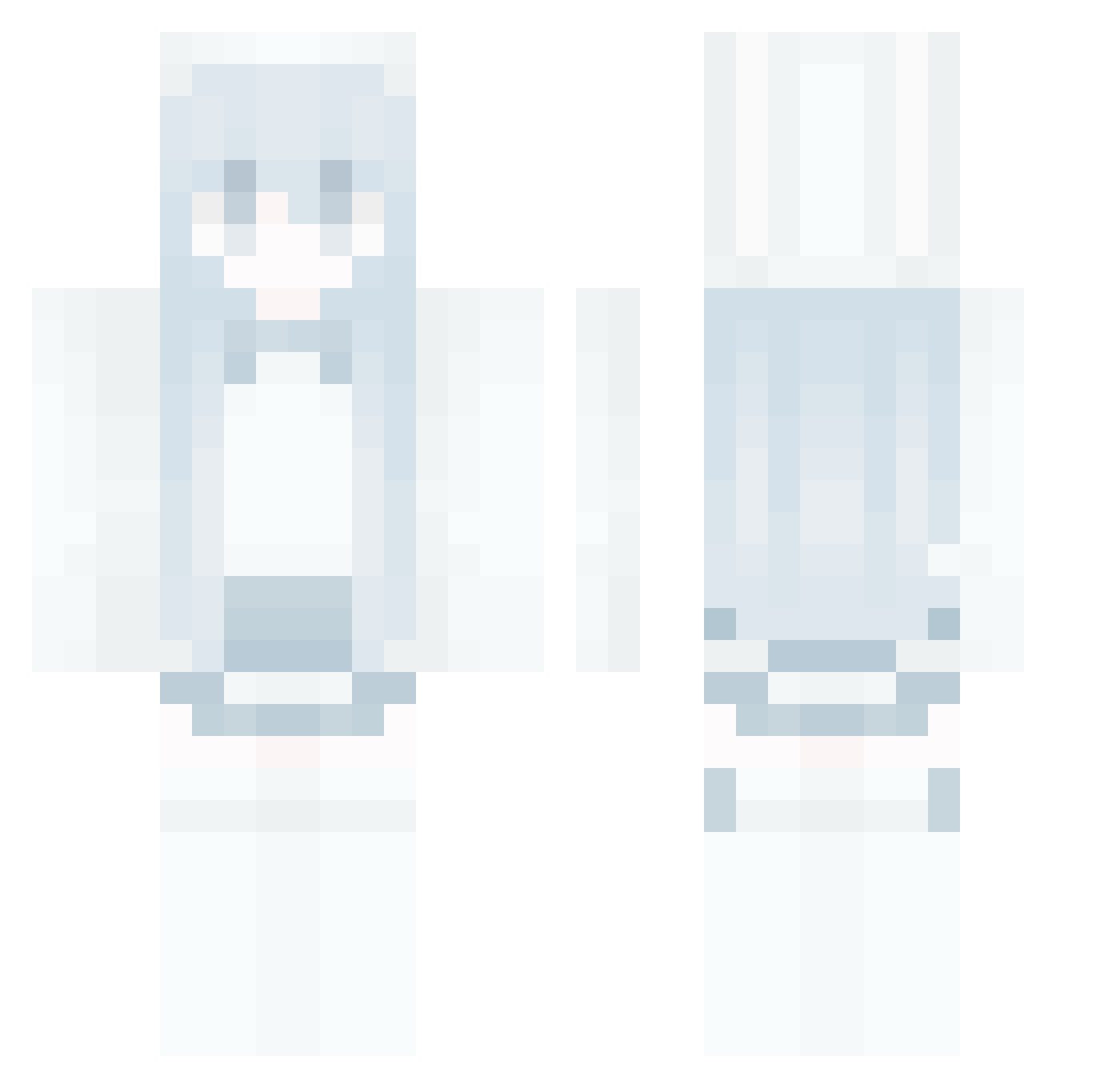 V01DHYDRA Minecraft skin, front and back view