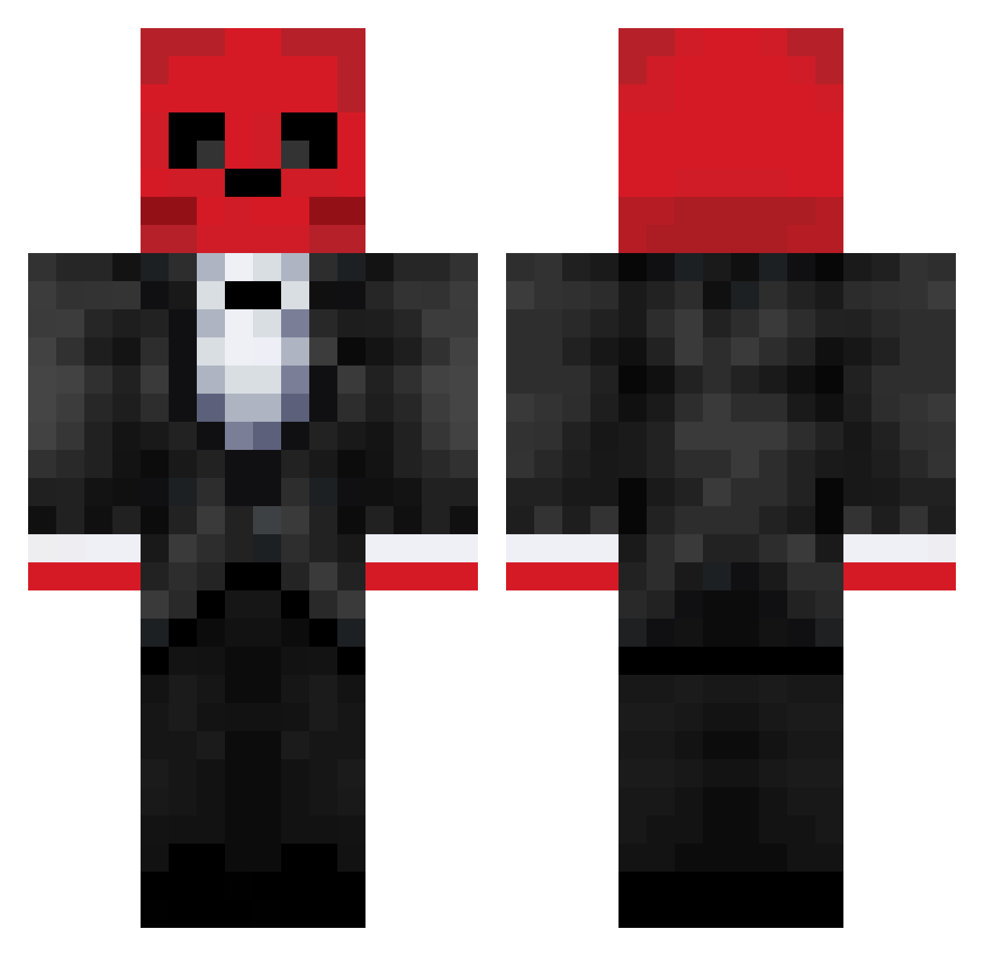 TheSovietSpirit Minecraft skin, front and back view
