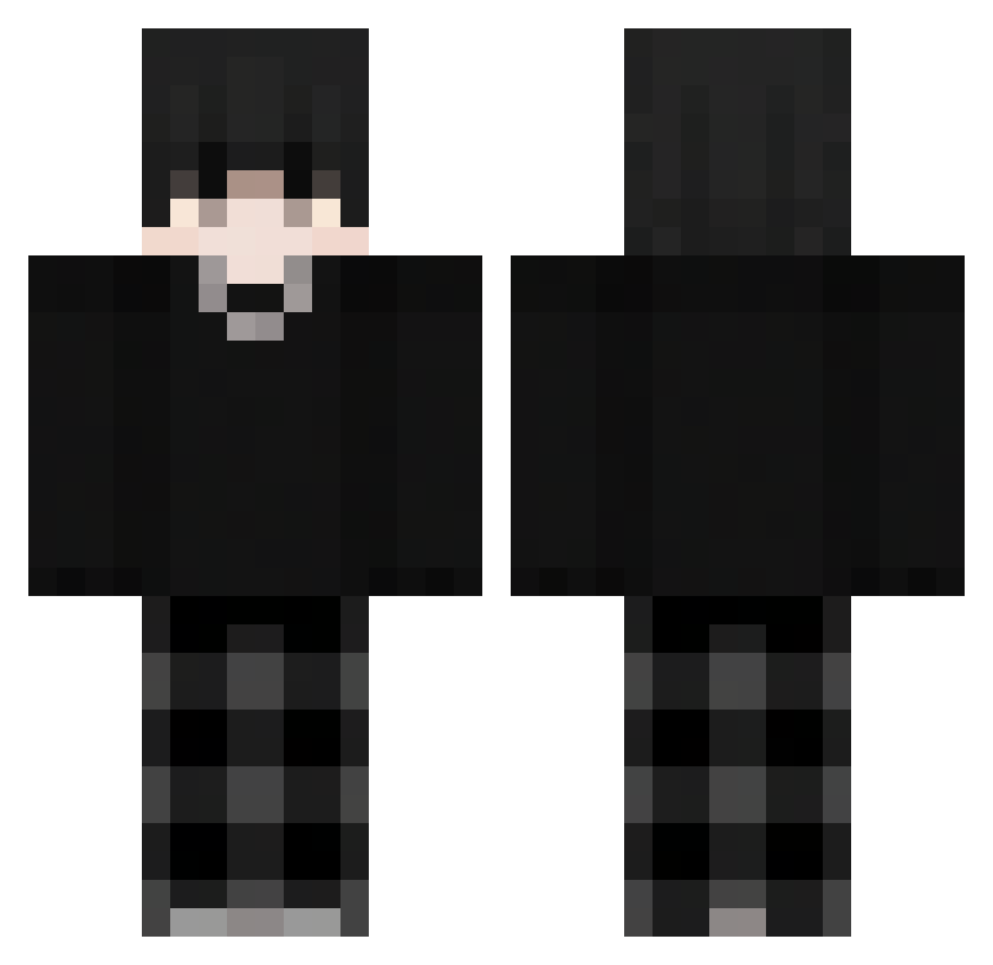 fwil2014 Minecraft skin, front and back view