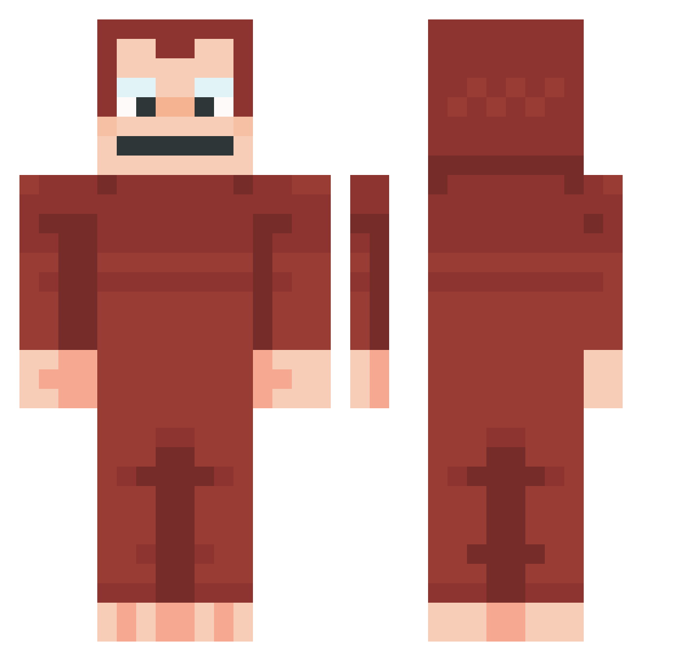 hectyyy Minecraft skin, front and back view