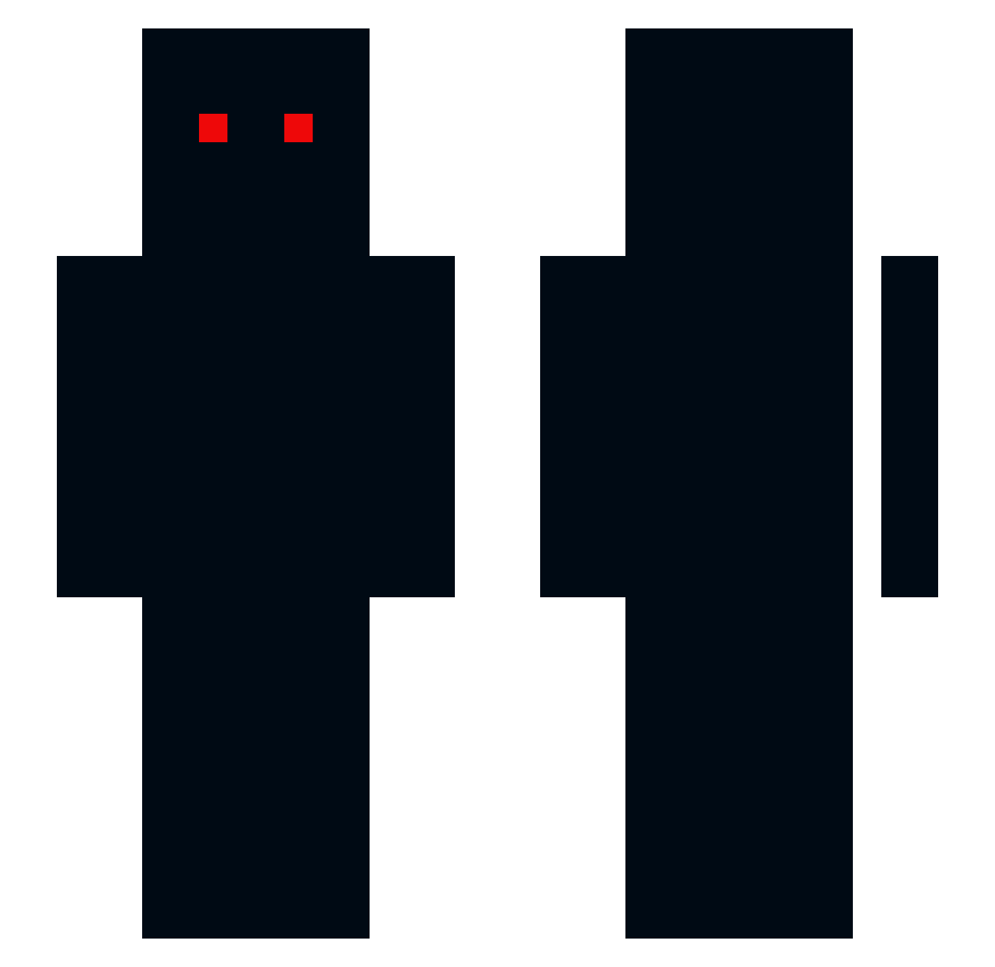 DonyV Minecraft skin, front and back view