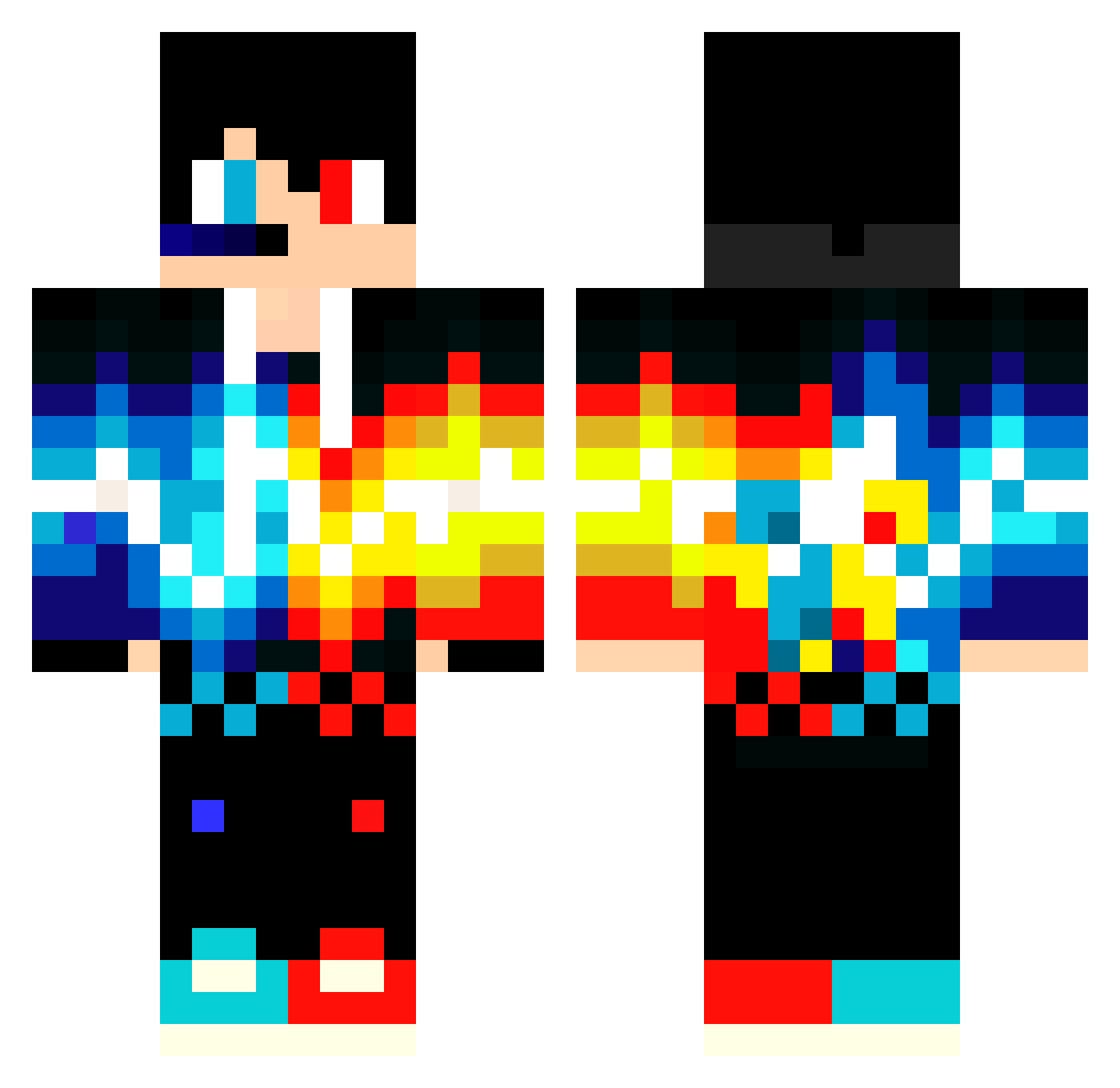 FentLover27 Minecraft skin, front and back view