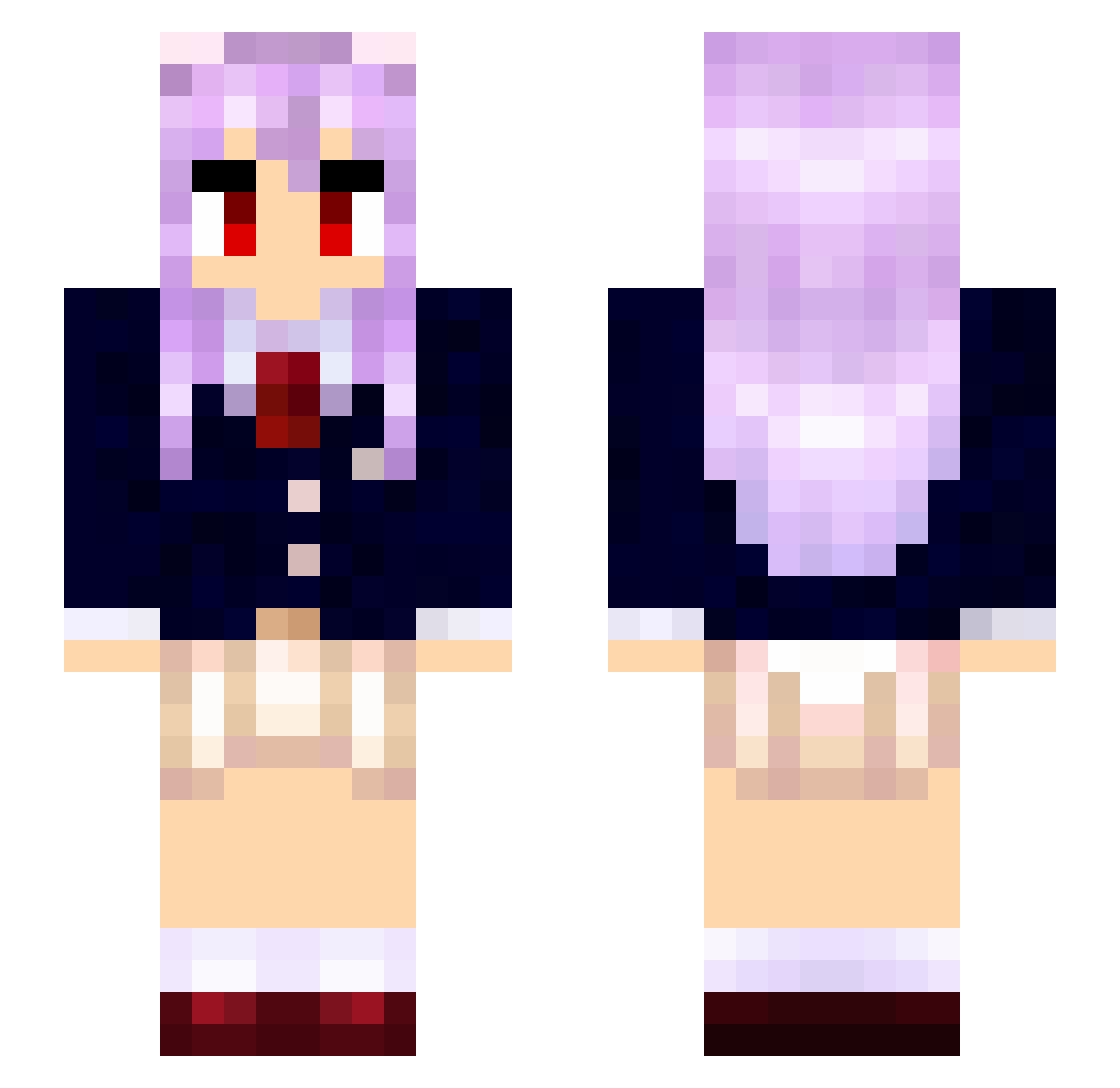KELITENSIS Minecraft skin, front and back view