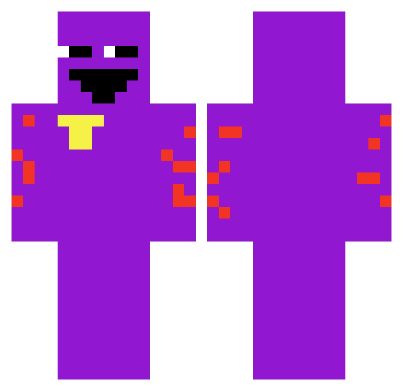 erick1232002 Minecraft skin, front and back view
