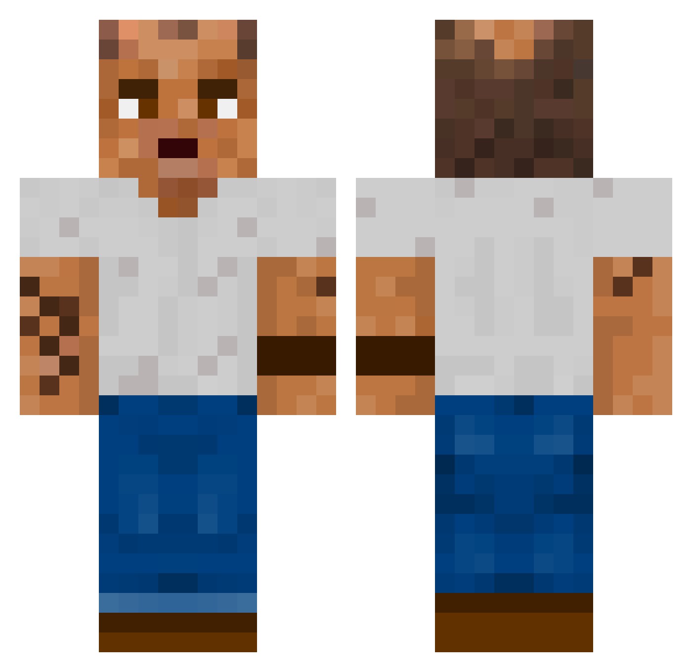 skorpi398 Minecraft skin, front and back view