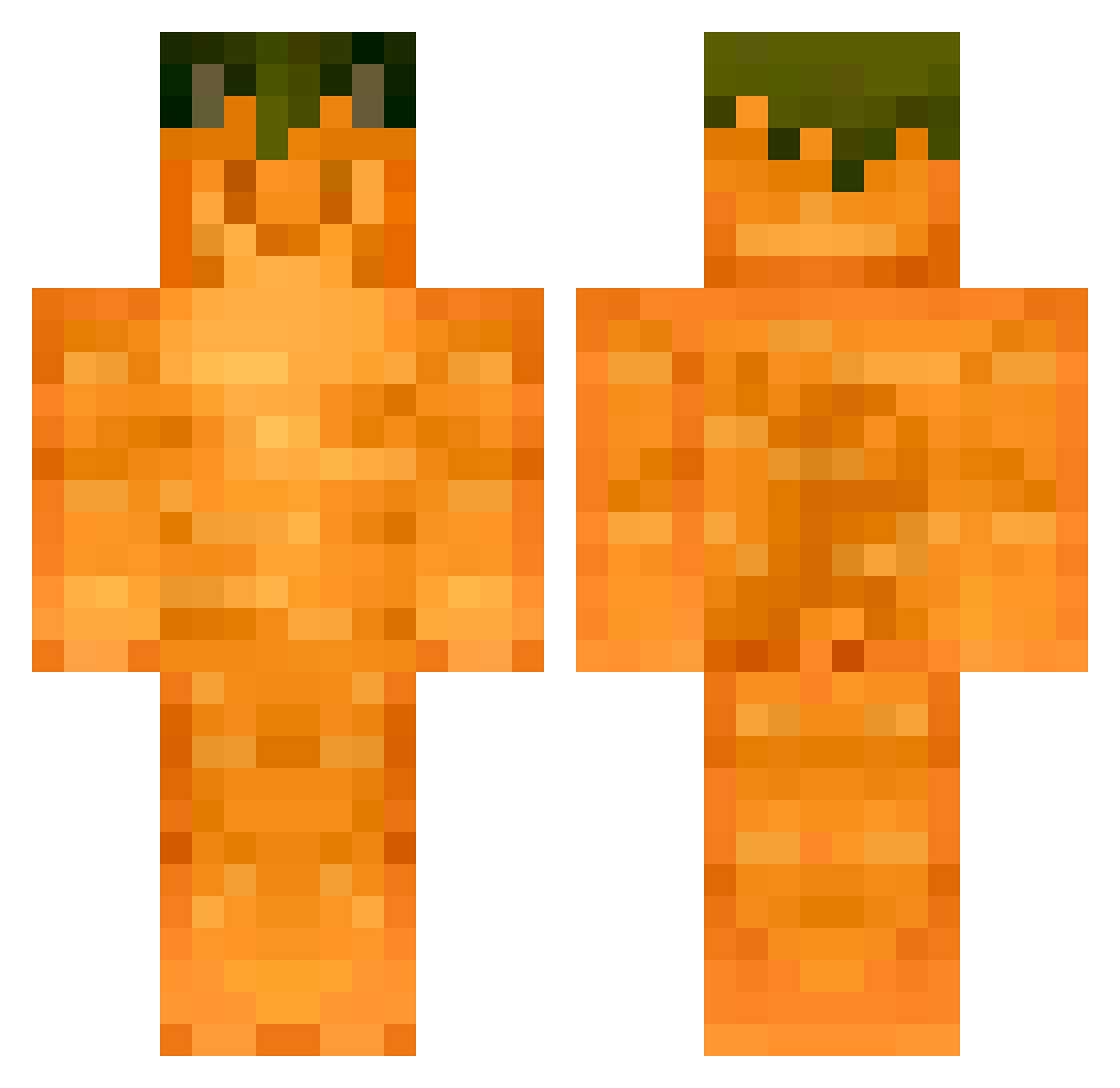 SlavicSenpai Minecraft skin, front and back view