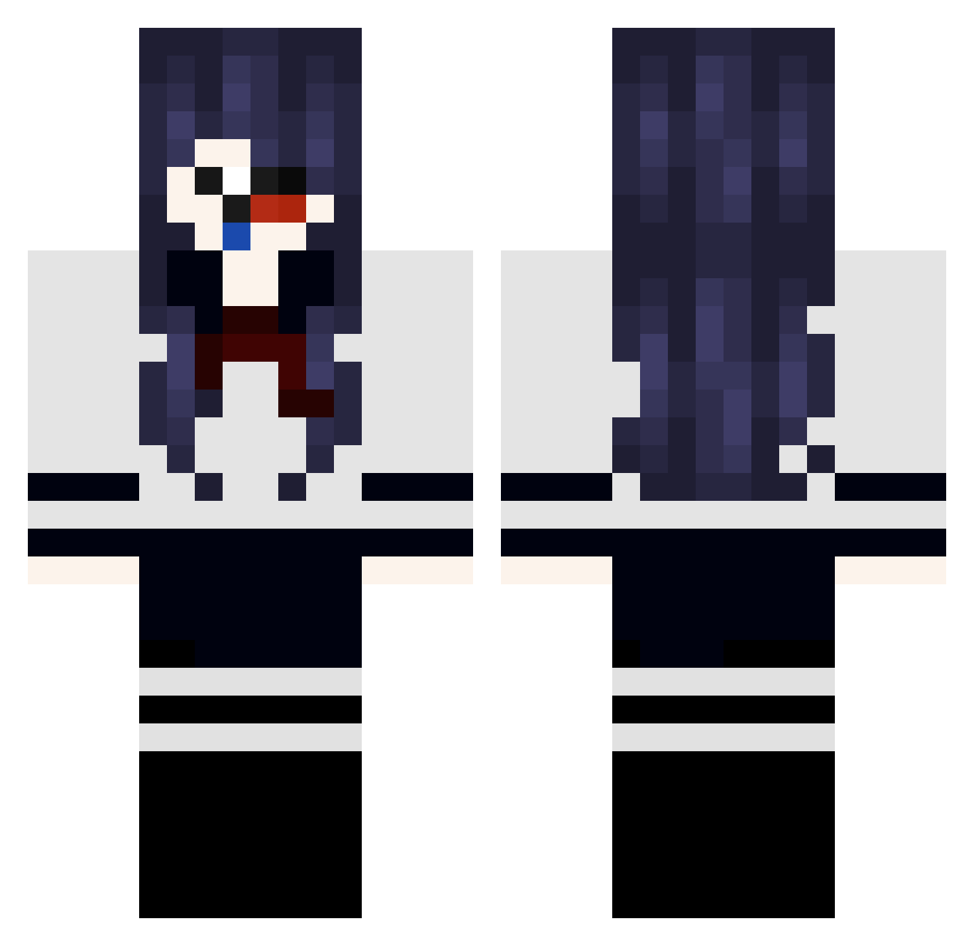 doglaBR Minecraft skin, front and back view