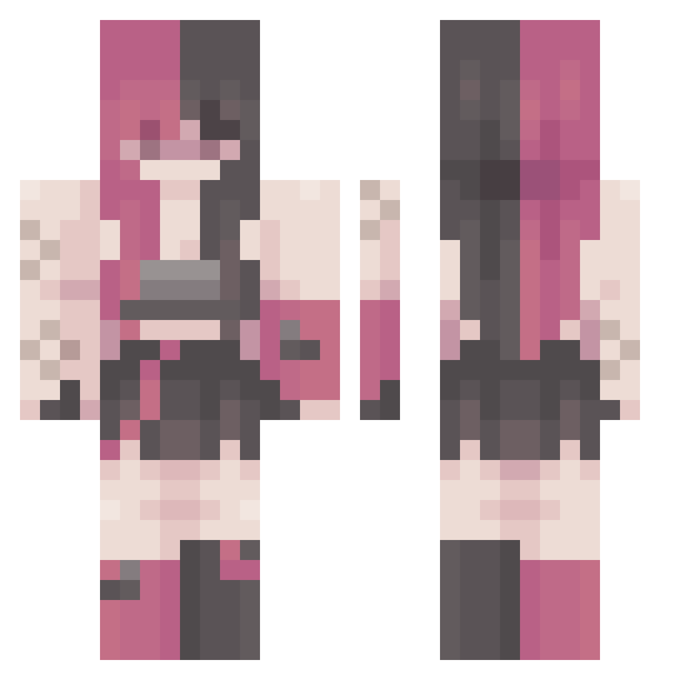 venyxx_ Minecraft skin, front and back view