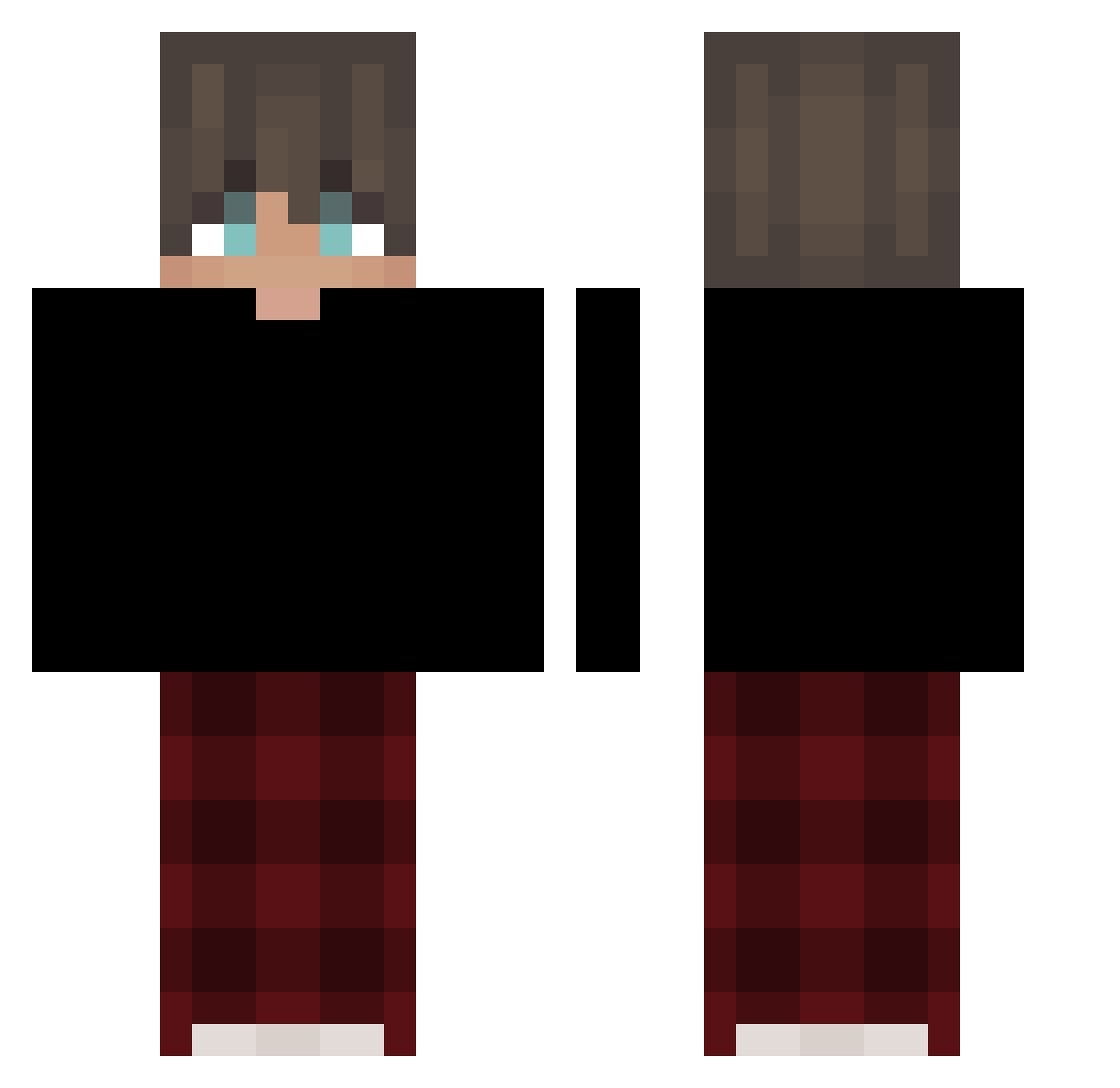 Toddyzkkj Minecraft skin, front and back view