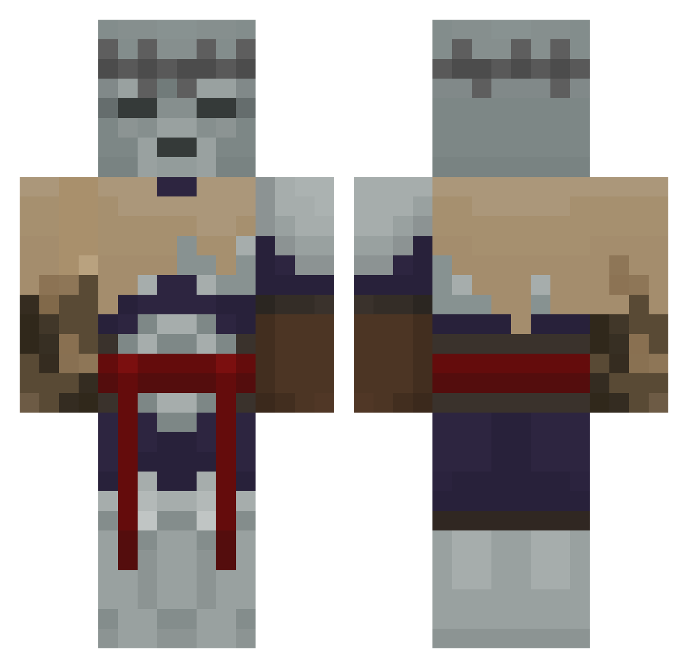 Pickle_Birb Minecraft skin, front and back view
