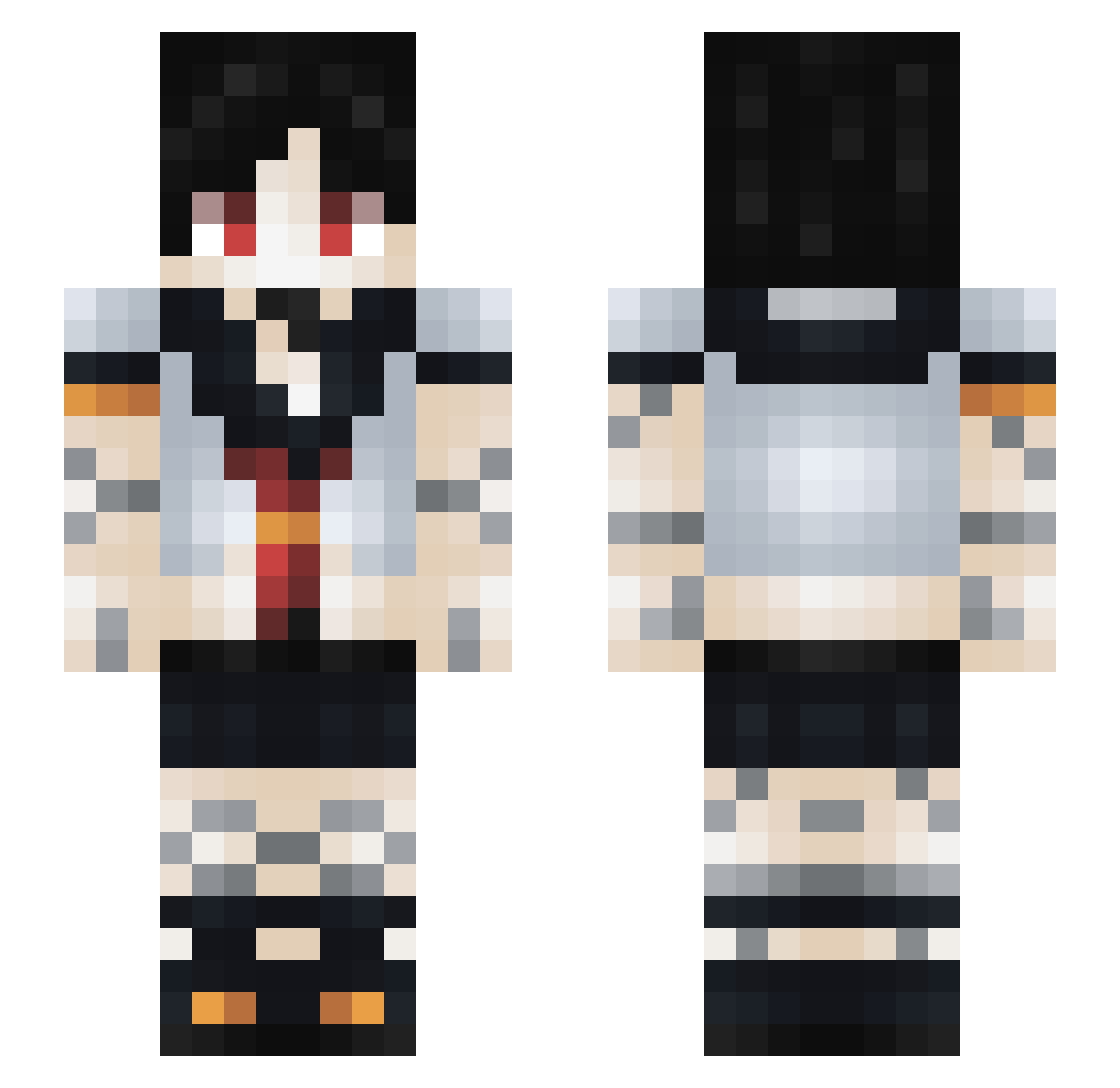 malenzov Minecraft skin, front and back view