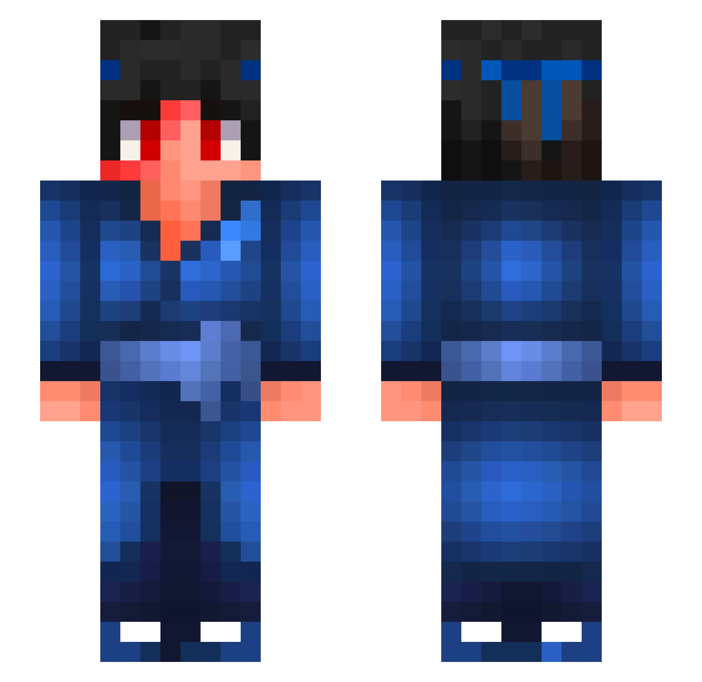water_fruits Minecraft skin, front and back view