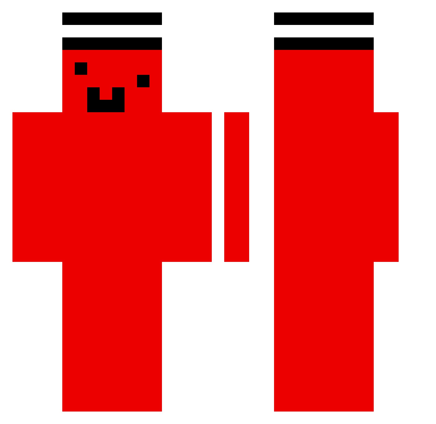 Preyer2012 Minecraft skin, front and back view