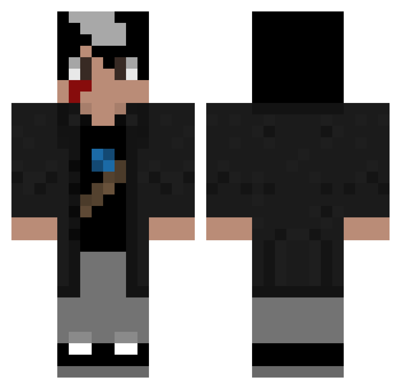 Lenon16 Minecraft skin, front and back view