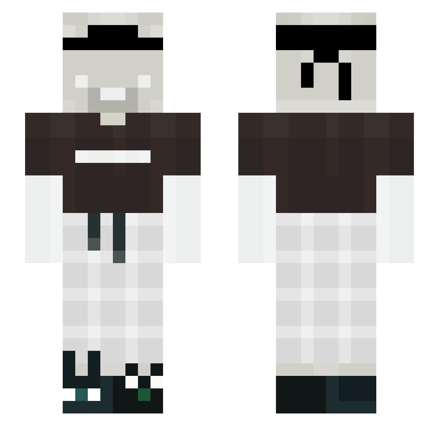 Tek_Do Minecraft skin, front and back view