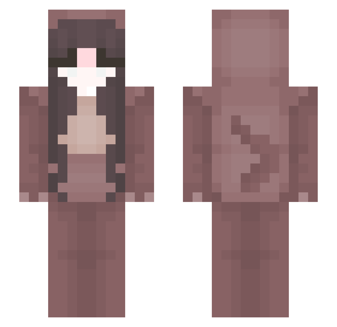sambtw1 Minecraft skin, front and back view