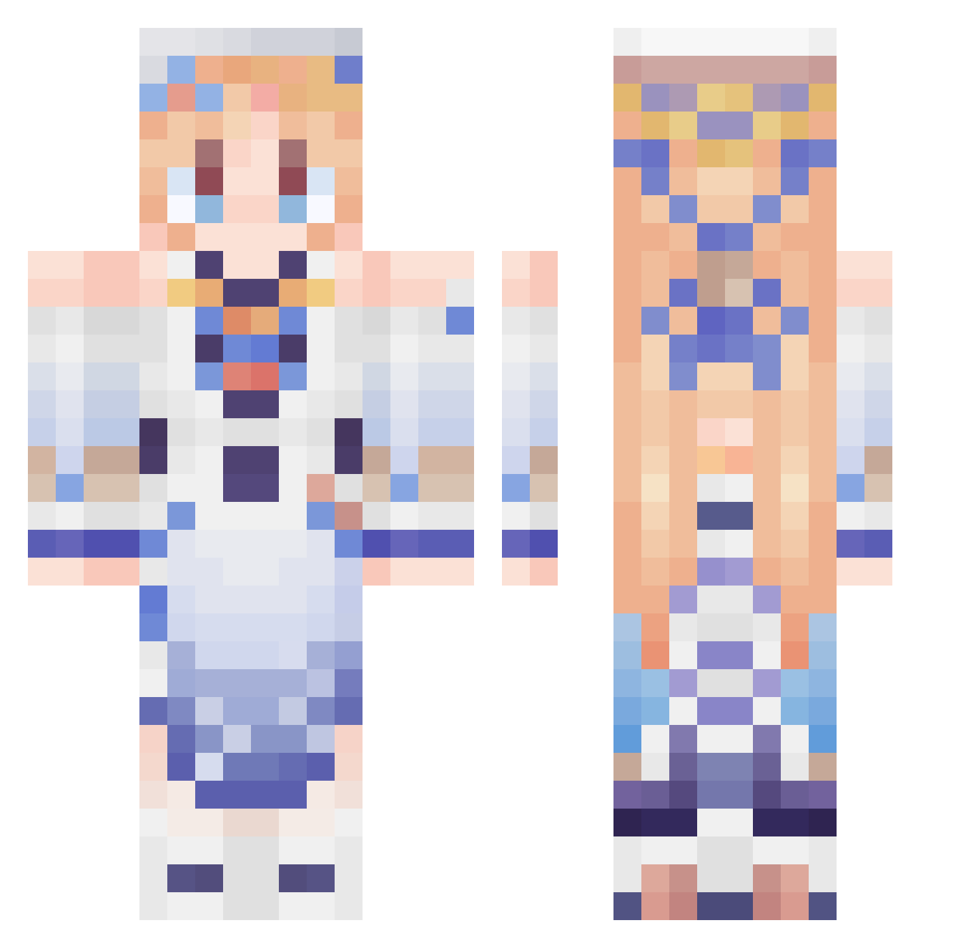 galipette_ Minecraft skin, front and back view