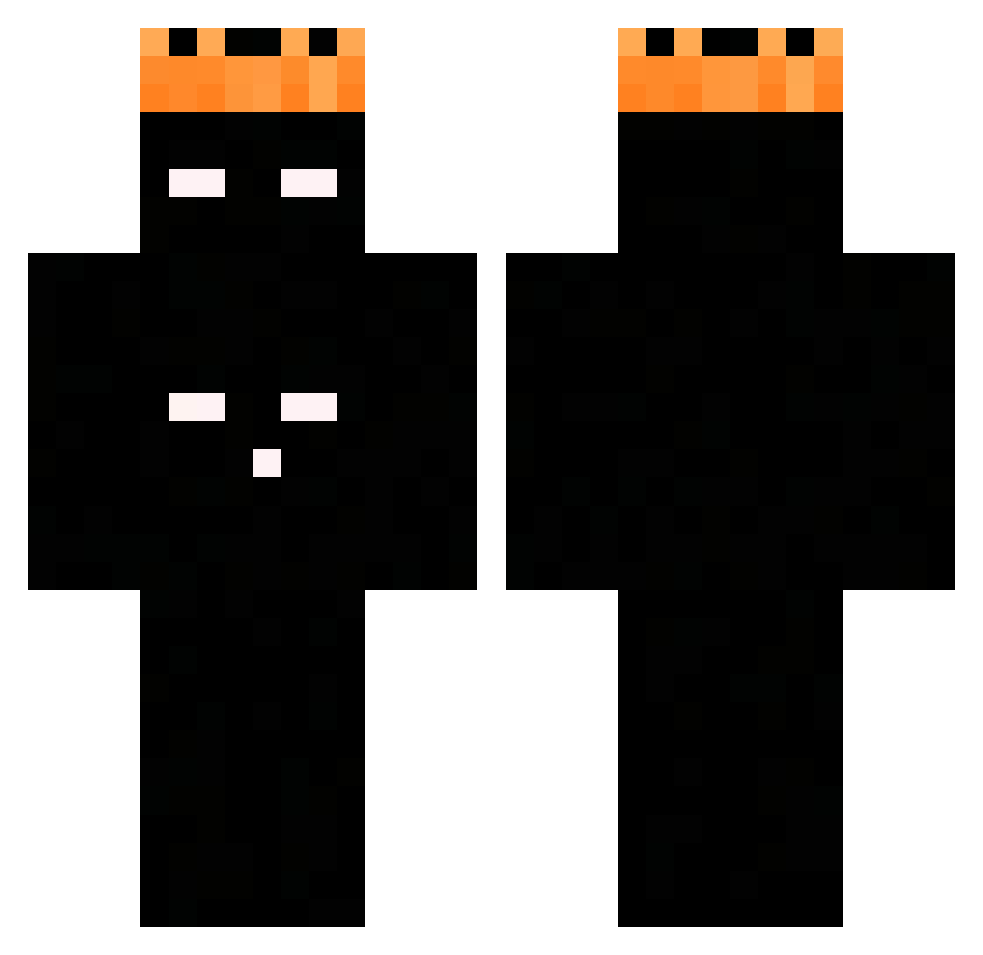 poadogg Minecraft skin, front and back view