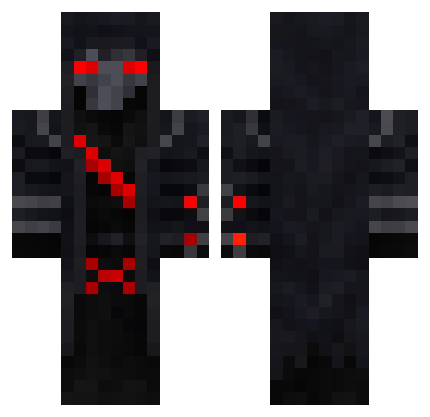 Heitoreto_ Minecraft skin, front and back view